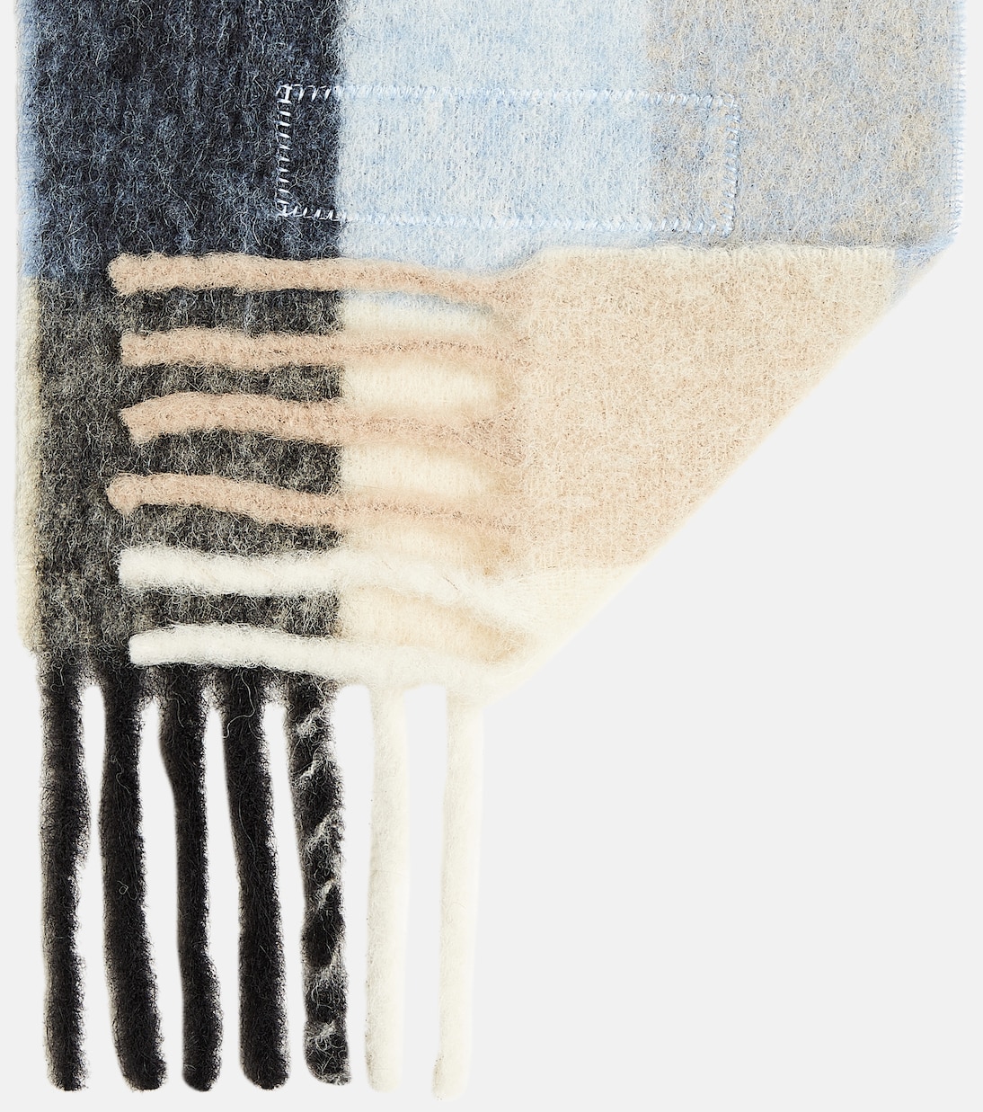 Checked alpaca and wool-blend scarf | Acne Studios