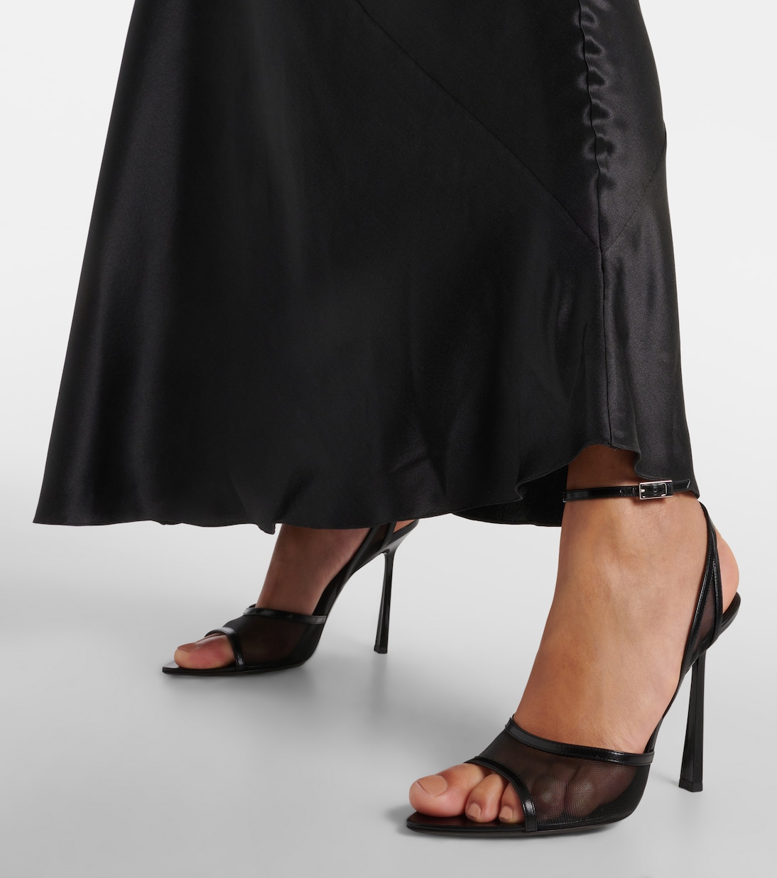 Sandali Missy 110 in mesh e pelle | Saint Laurent