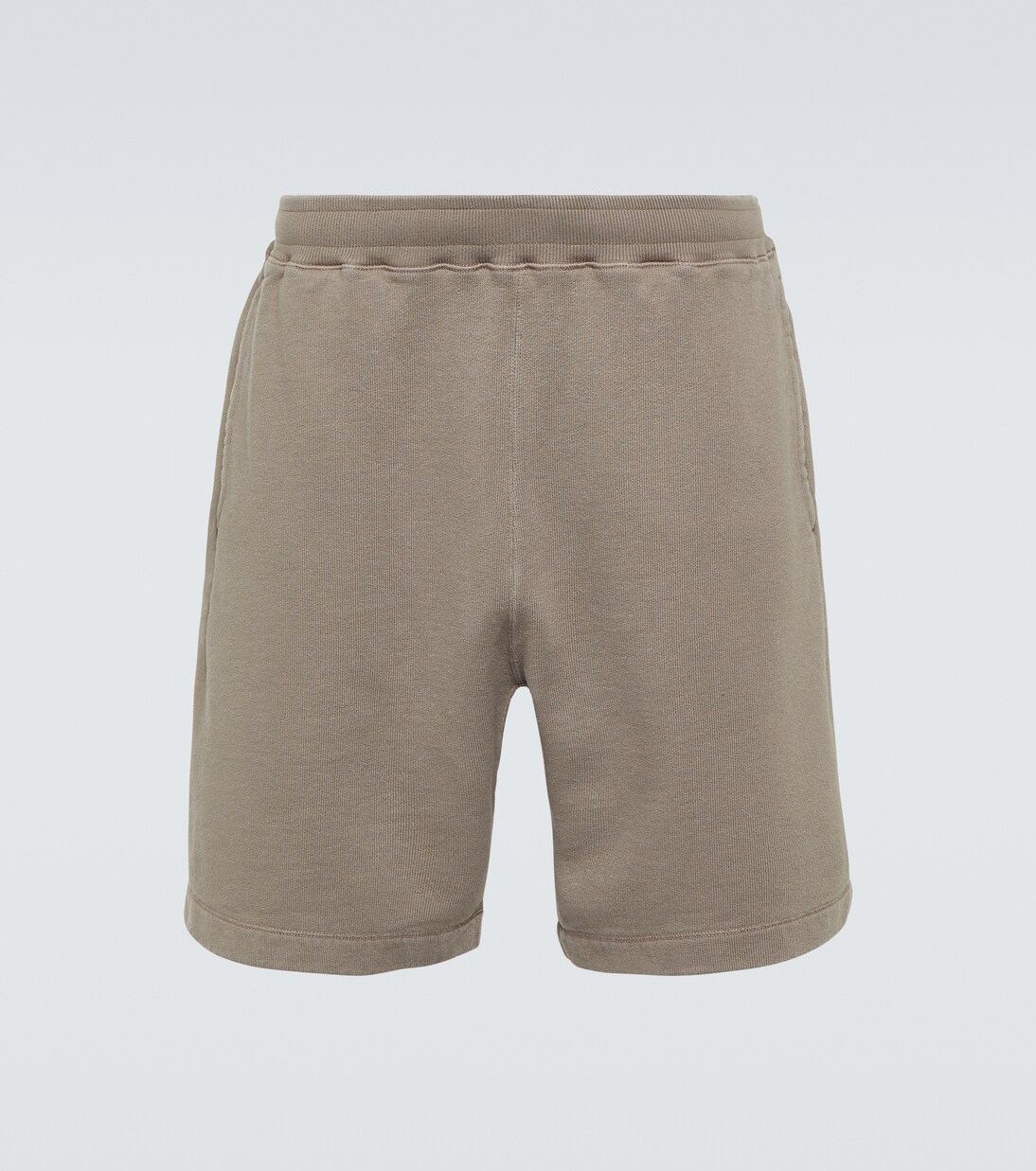 Cotton fleece shorts in grey Stone Island Mytheresa