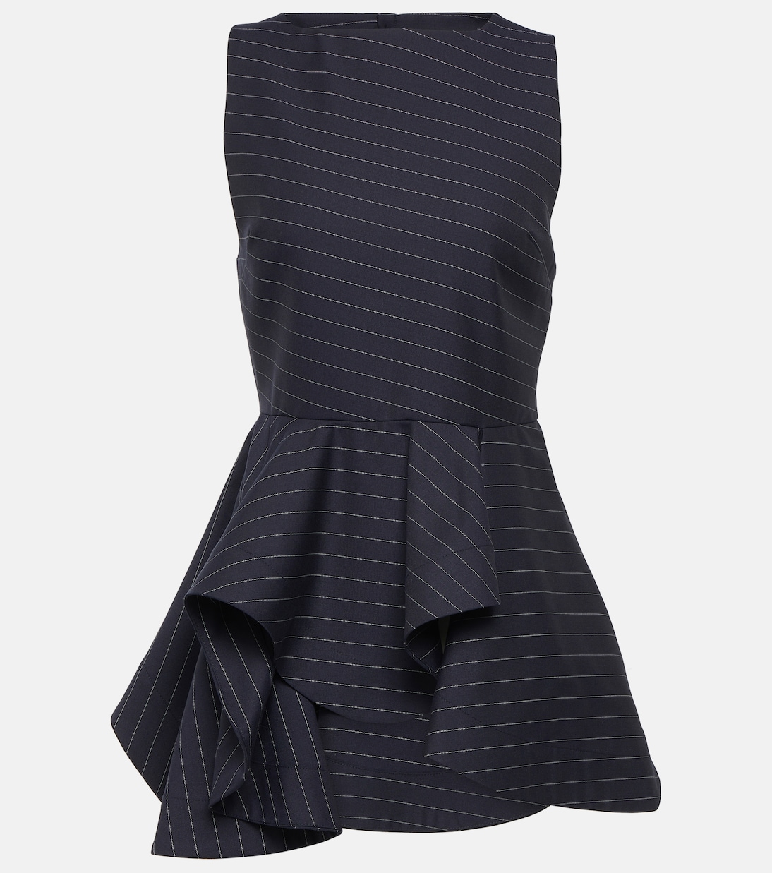 Peplum wool-blend top | JW Anderson