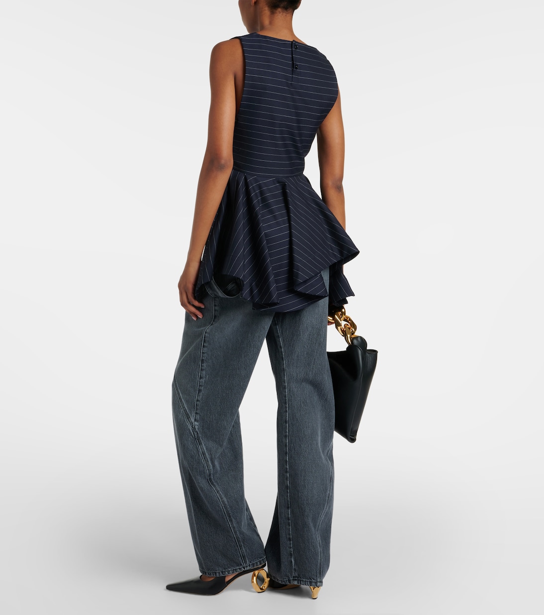 Peplum wool-blend top | JW Anderson