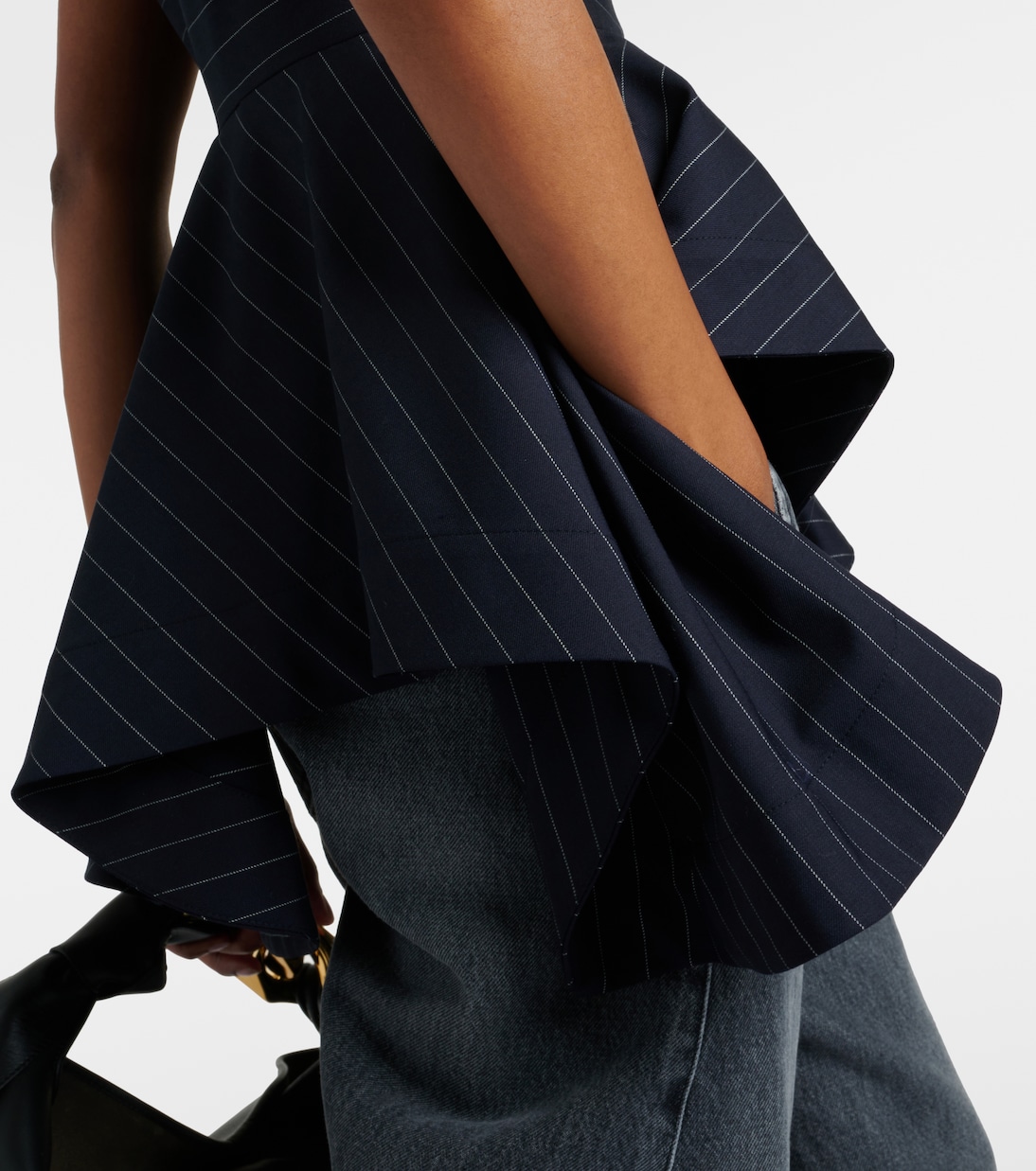 Peplum wool-blend top | JW Anderson