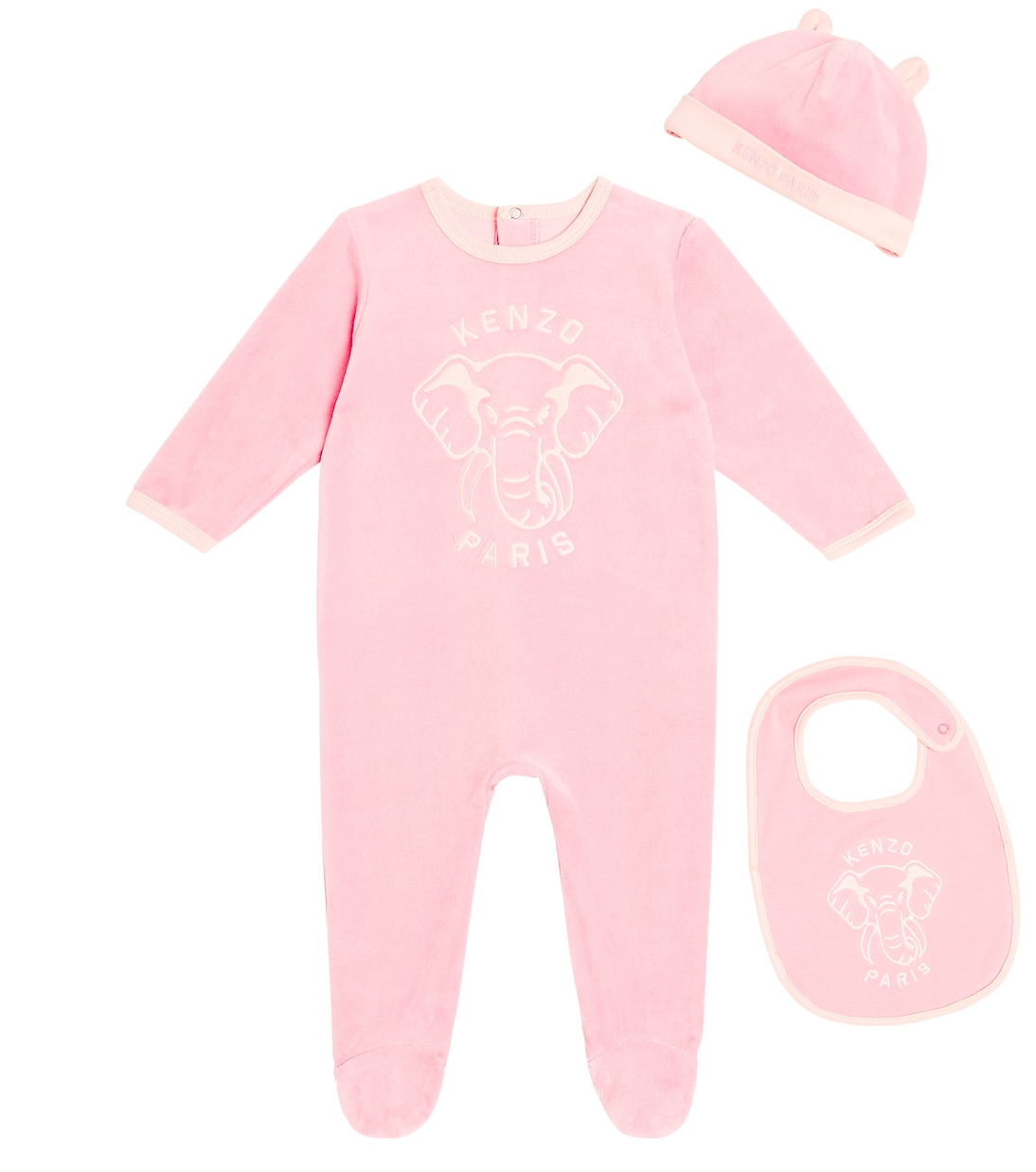 Baby bodysuit, bib, and beanie set | Kenzo Kids