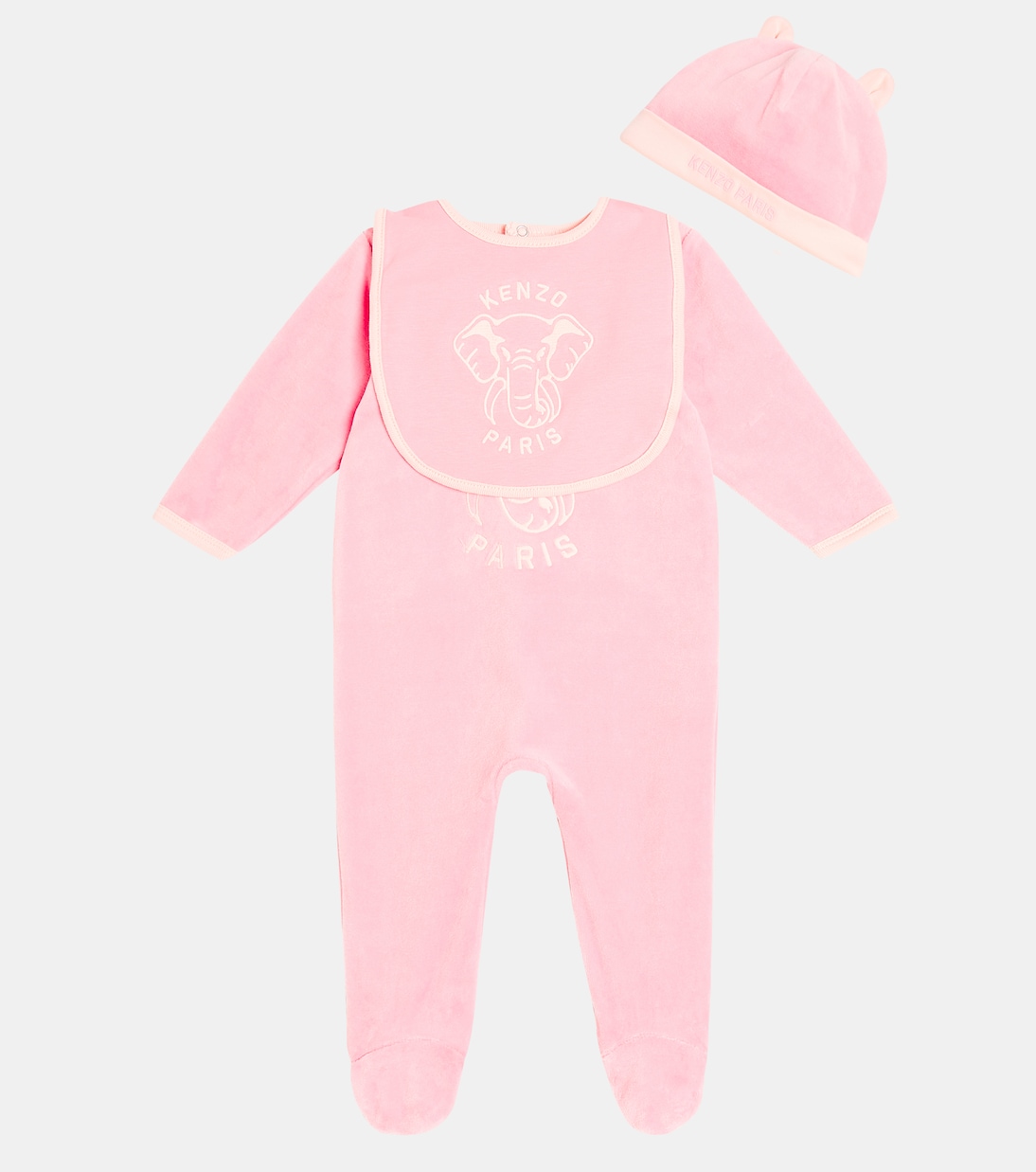 Baby bodysuit, bib, and beanie set | Kenzo Kids