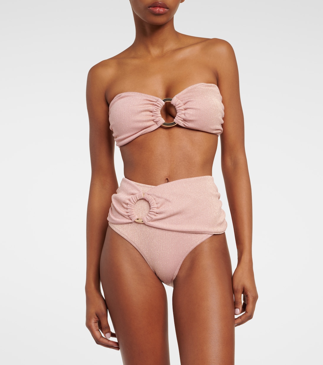 Carlotta ring-detail bandeau bikini top | Alexandra Miro