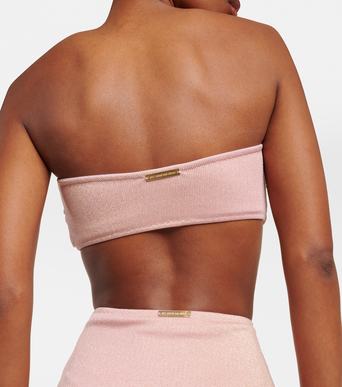 Carlotta ring-detail bandeau bikini top | Alexandra Miro