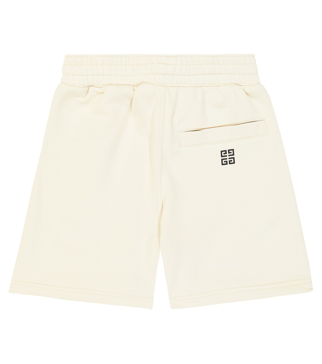 Logo cotton blend jersey shorts in white Givenchy Kids Mytheresa