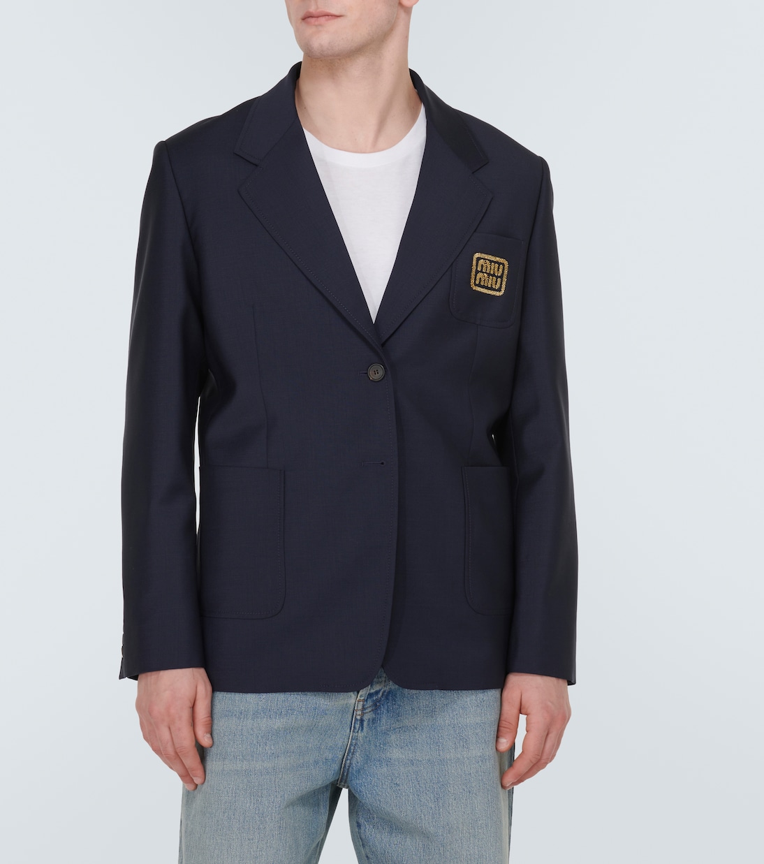 Blazer in lana e mohair | Miu Miu