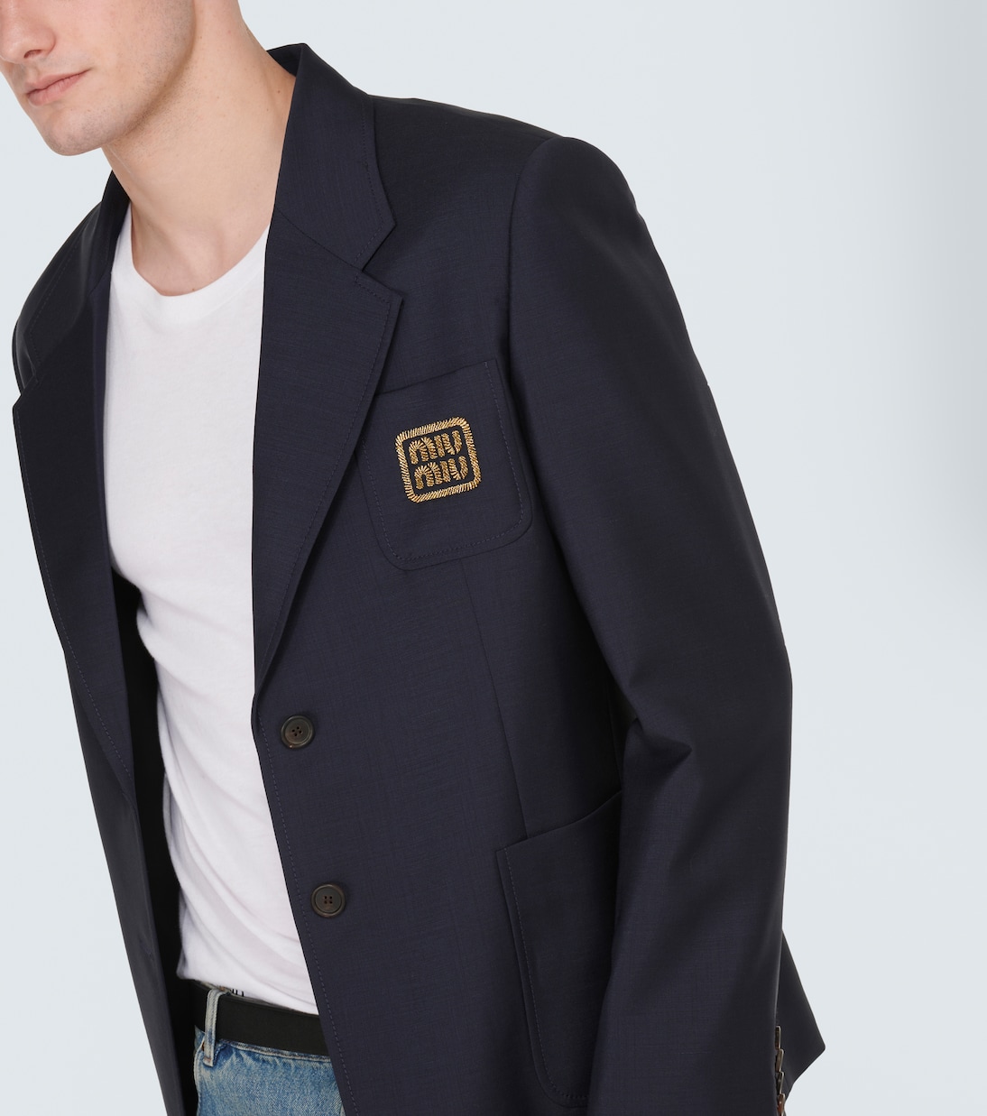 Blazer in lana e mohair | Miu Miu