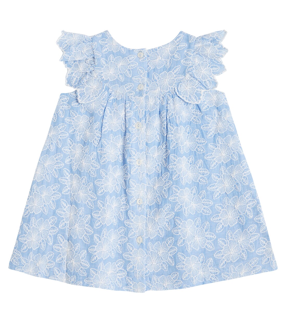 Bebé - vestido de denim bordado | Tartine et Chocolat