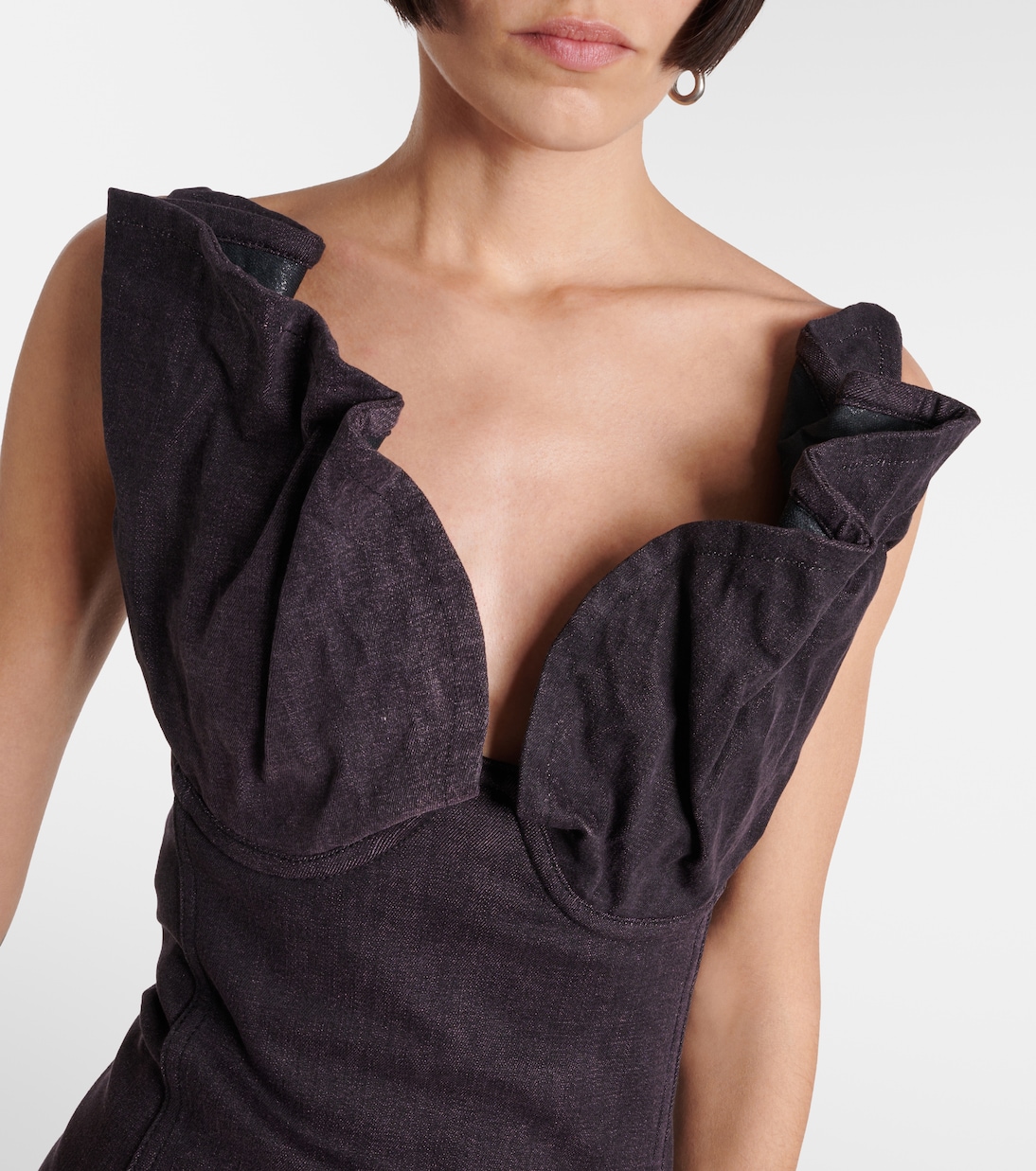 Miniabito in jeans con volant | Y/Project