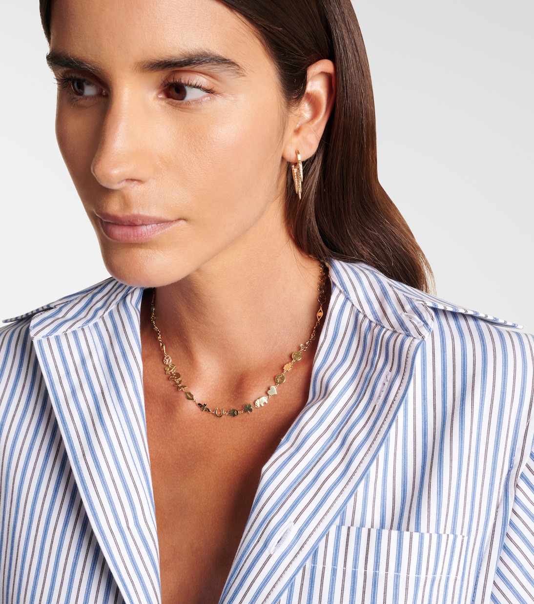 Pure Tiny 14kt gold necklace | Sydney Evan
