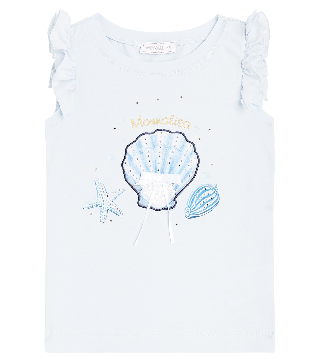 Bedrucktes Top aus Baumwoll-Jersey | Monnalisa