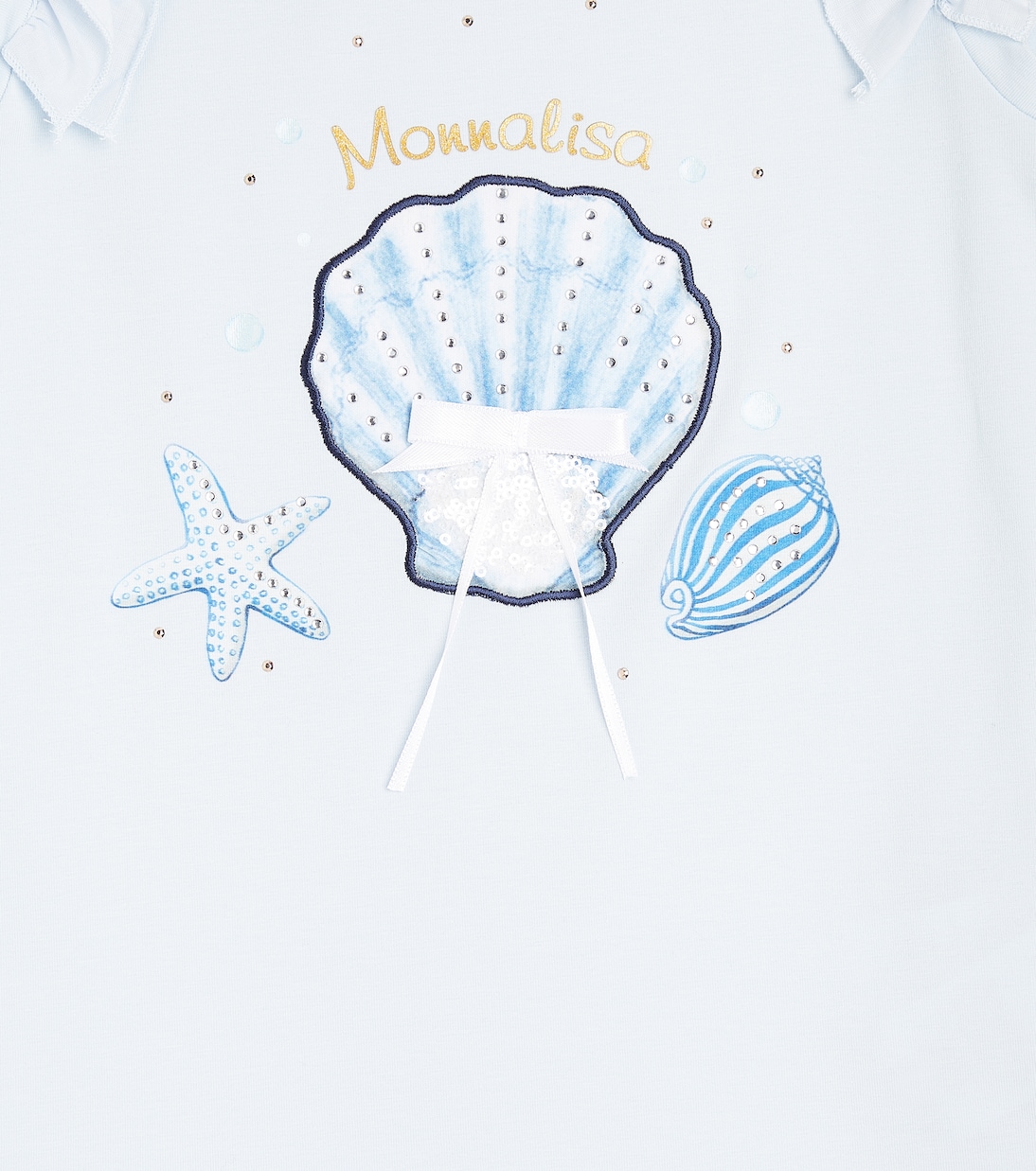 Bedrucktes Top aus Baumwoll-Jersey | Monnalisa