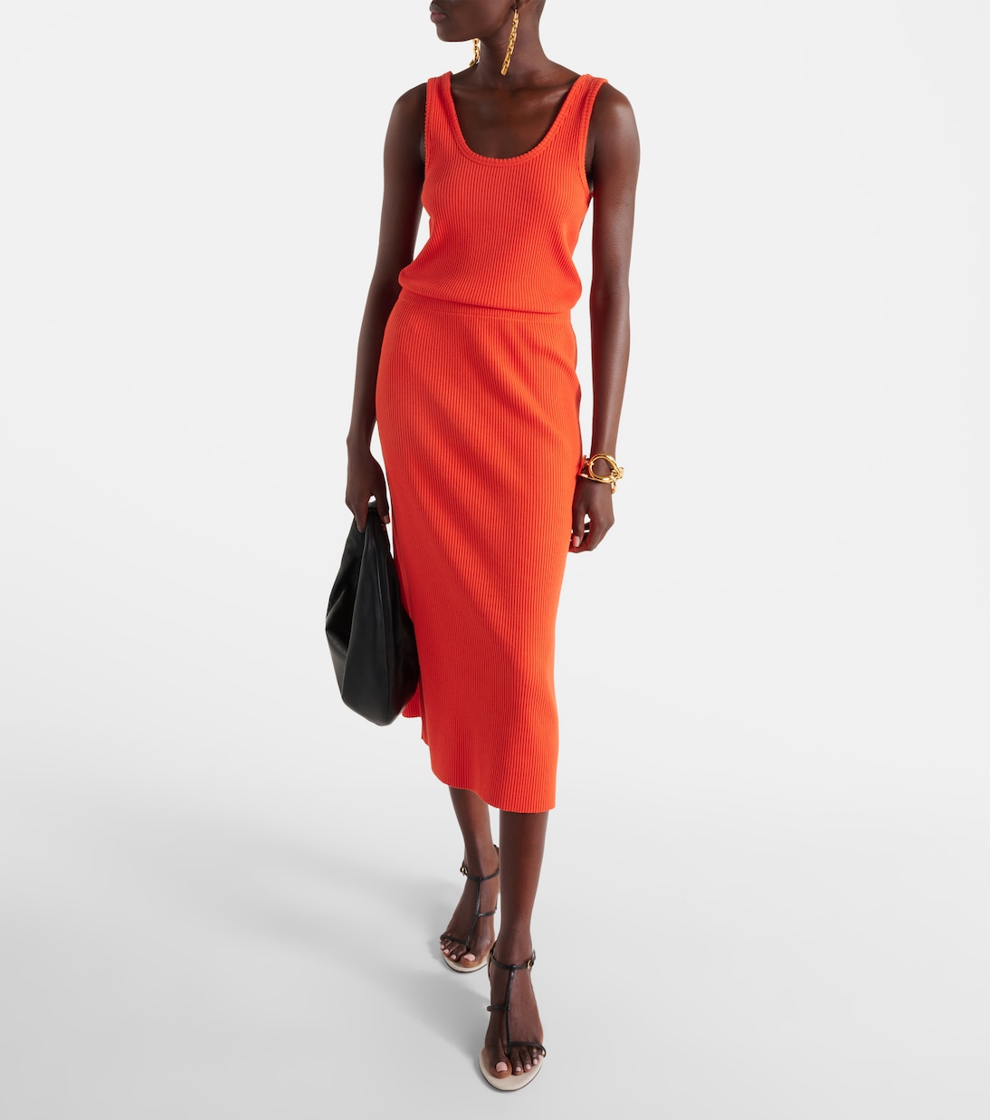 Top in misto cotone a coste | Vince