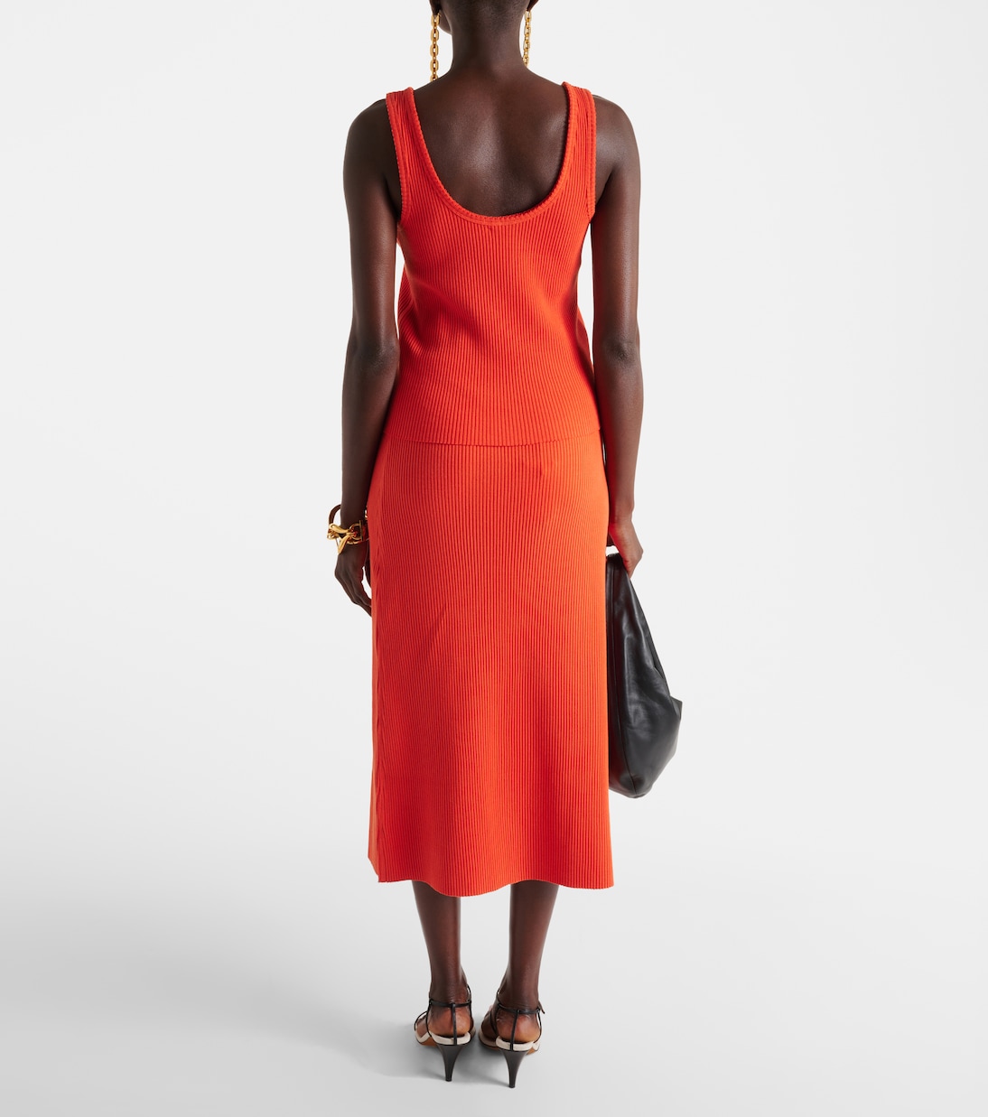 Top in misto cotone a coste | Vince