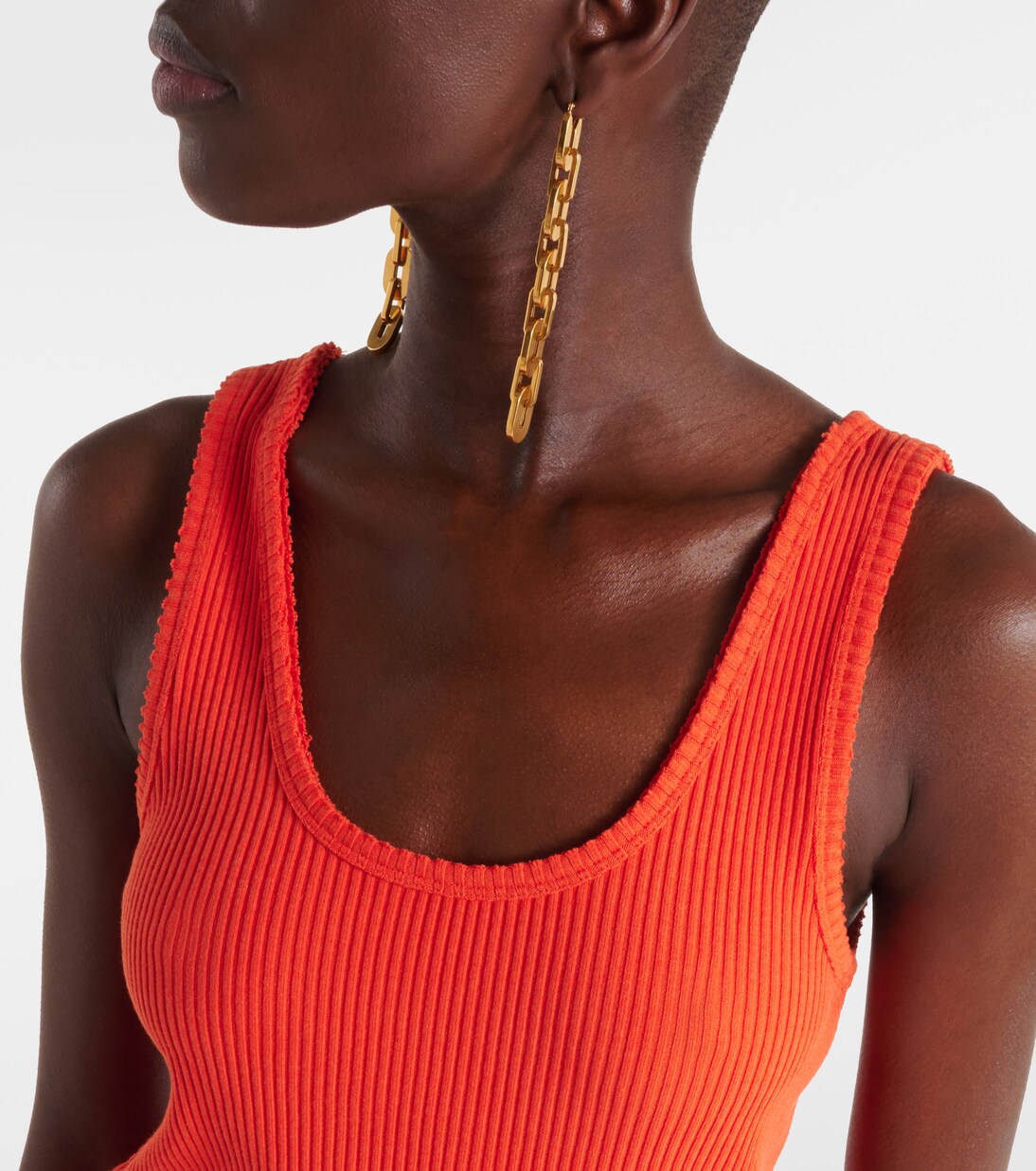 Top in misto cotone a coste | Vince