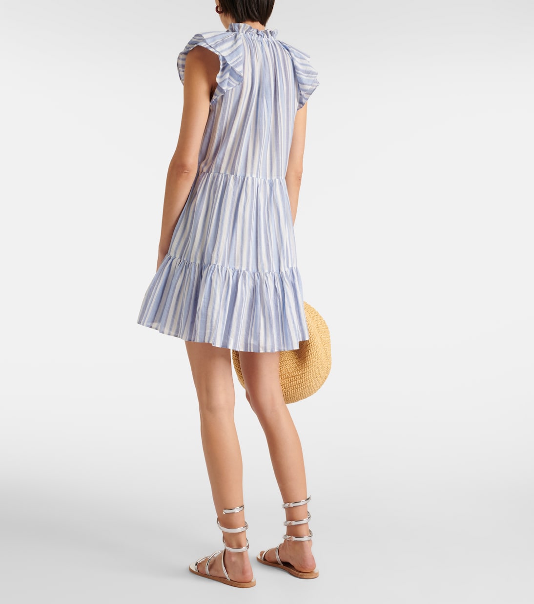 Miniabito in cotone a righe | Veronica Beard