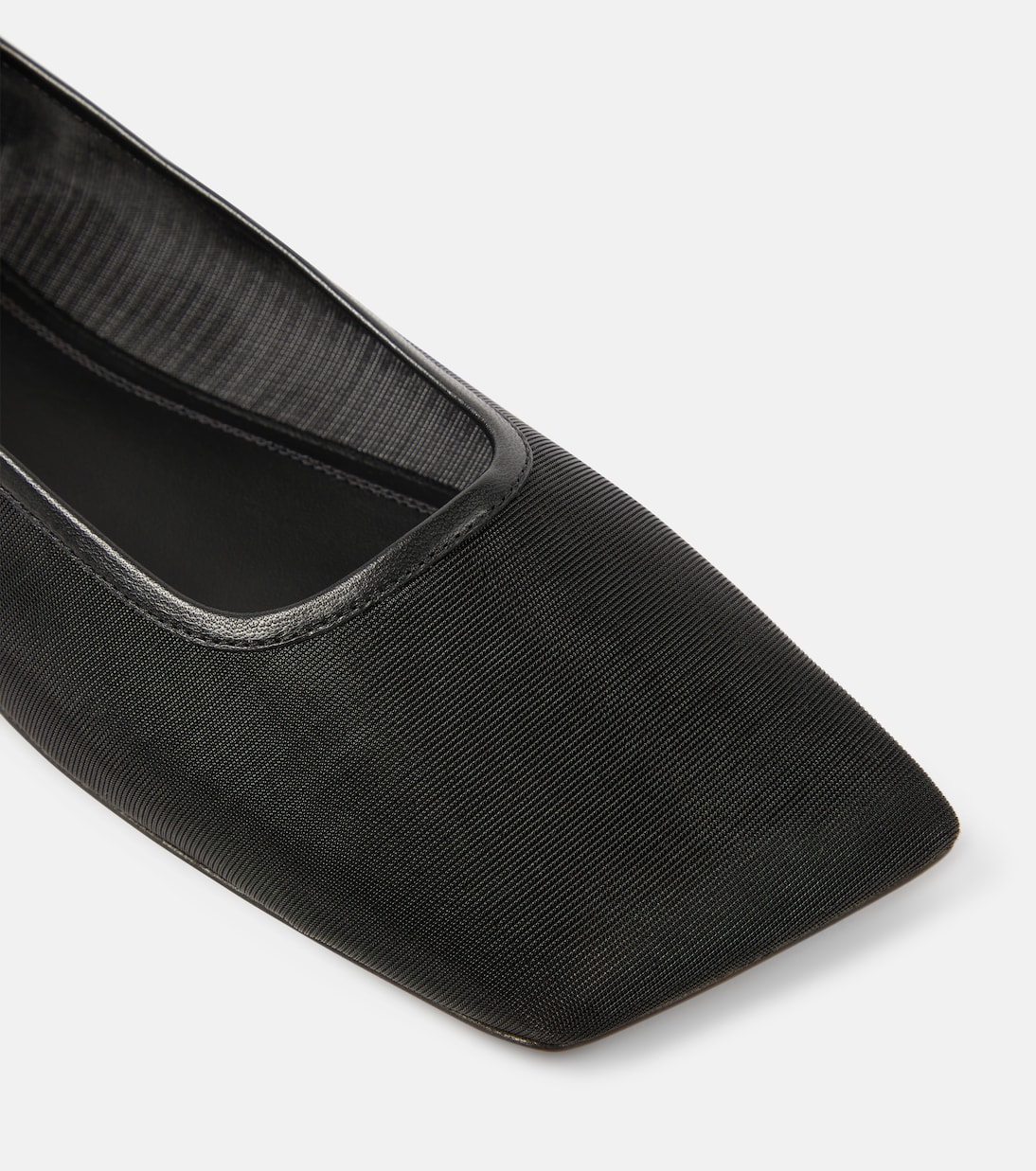 Verzierte Ballerinas Ane aus Mesh | Amina Muaddi