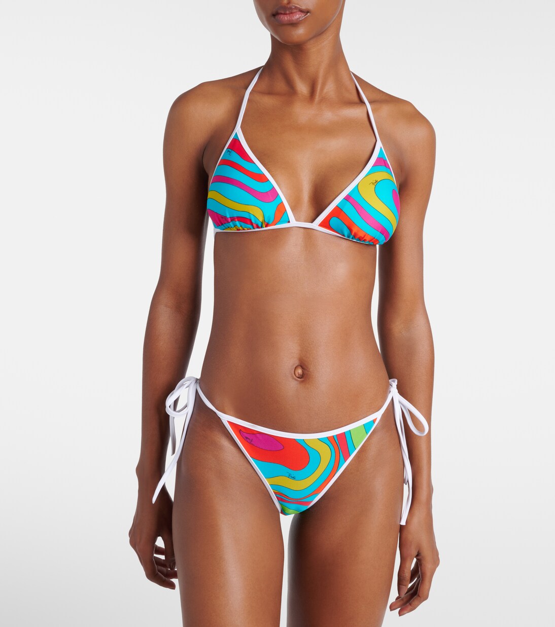 Marmo printed bikini top | Pucci