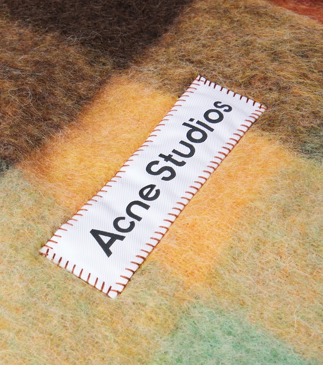 Vally checked wool-blend scarf | Acne Studios