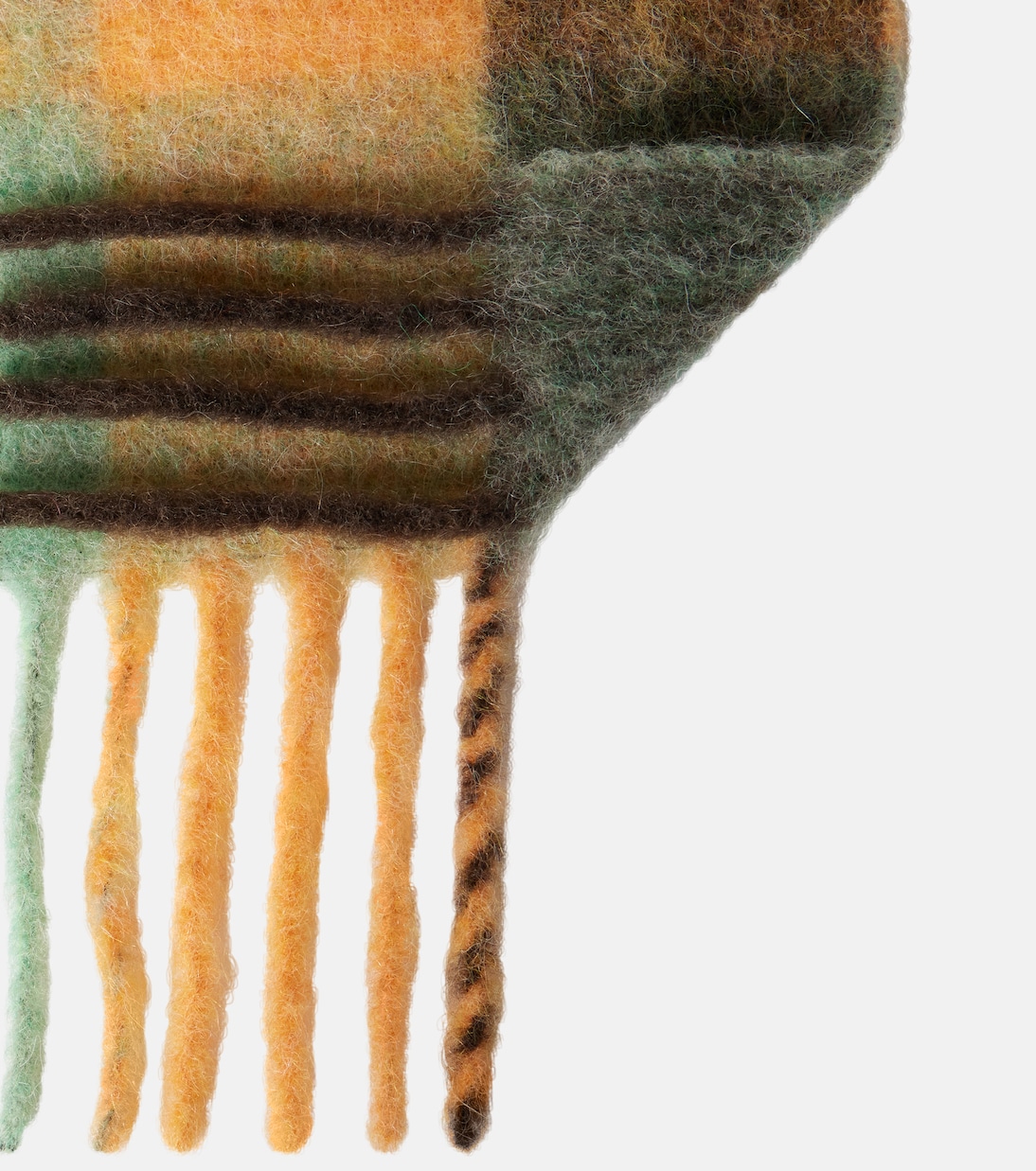 Vally checked wool-blend scarf | Acne Studios