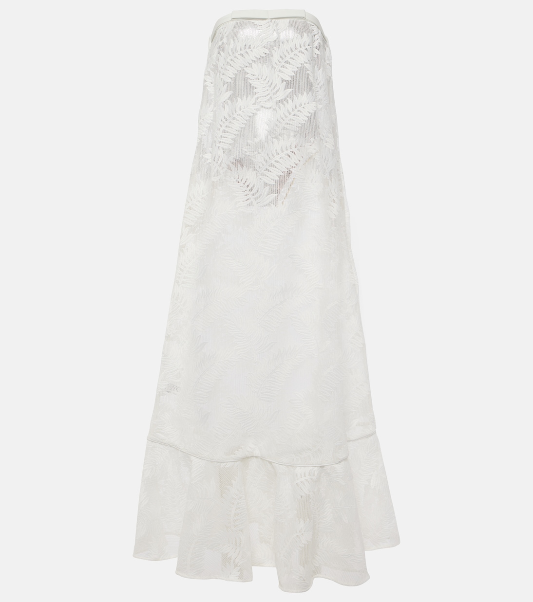 Vestido largo en jacquard | Adriana Degreas