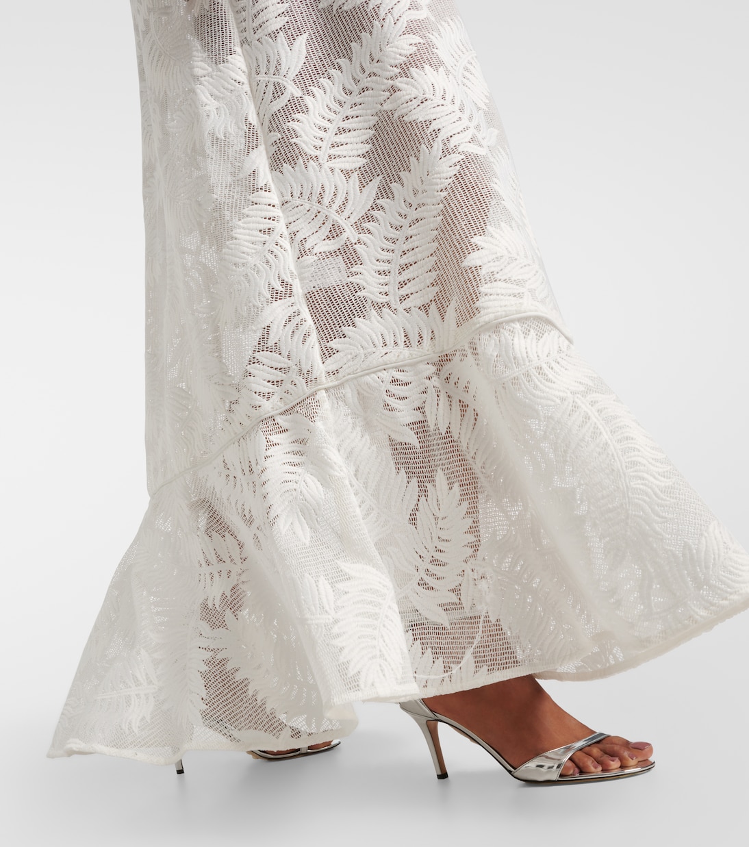 Vestido largo en jacquard | Adriana Degreas