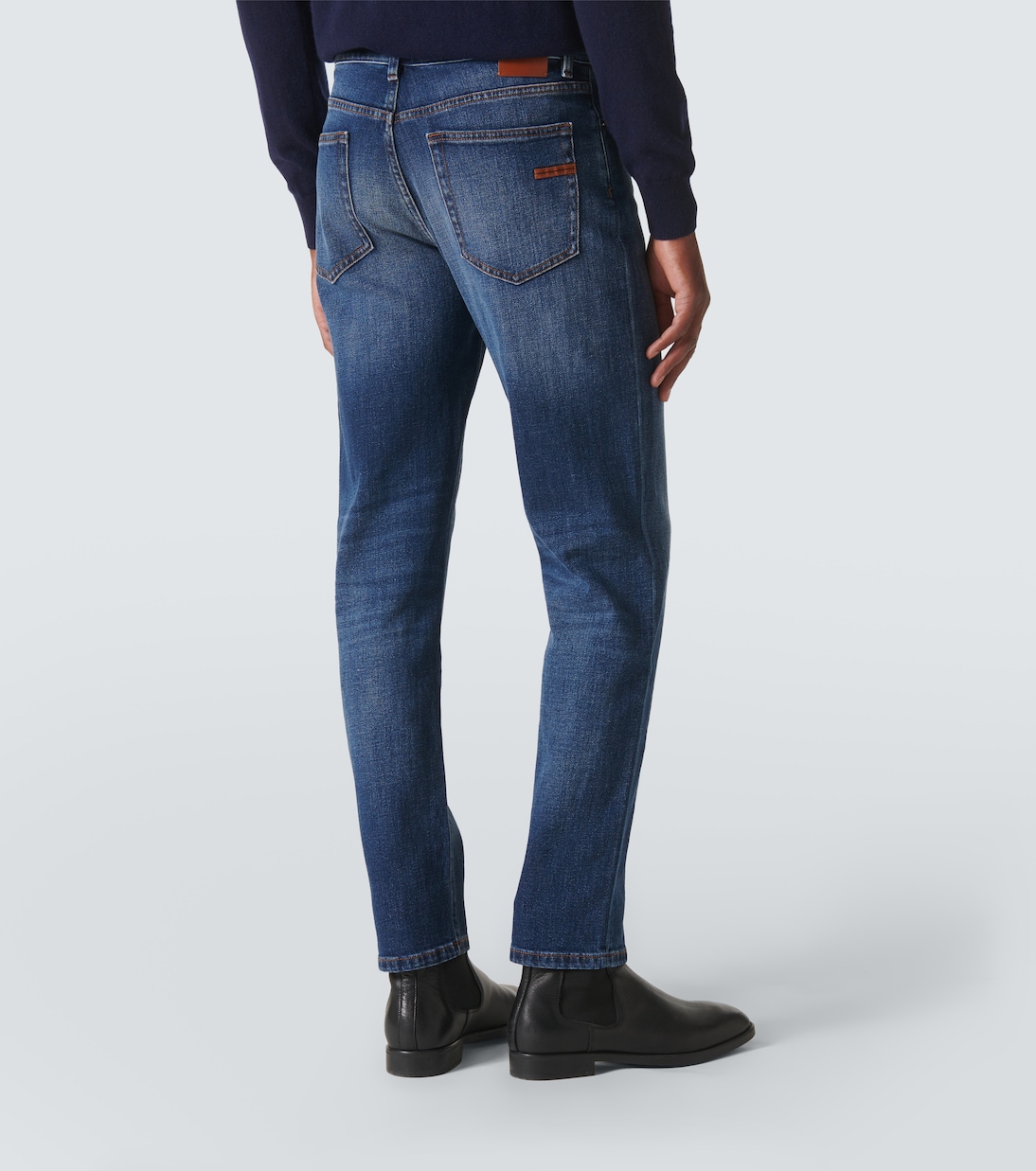 Jean skinny à taille mi-haute | Zegna