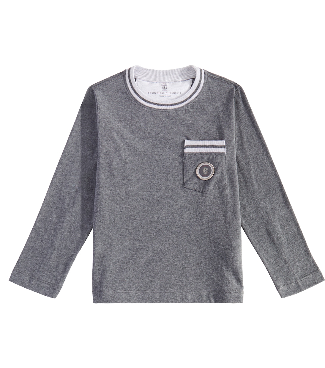 Camiseta de algodón estampada | Brunello Cucinelli Kids