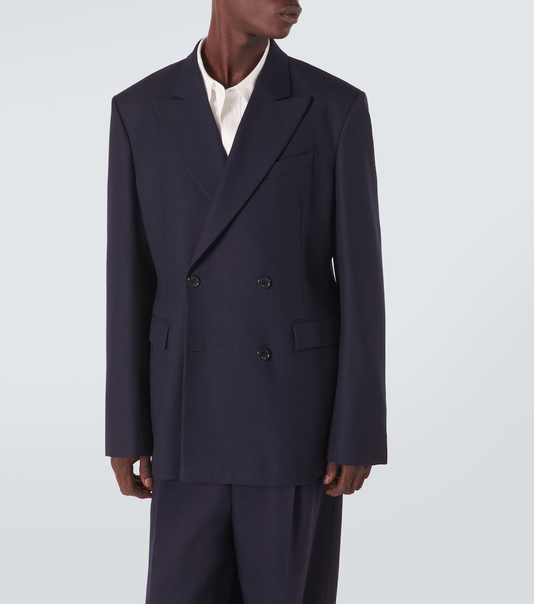 Double-breasted wool blazer | Loewe