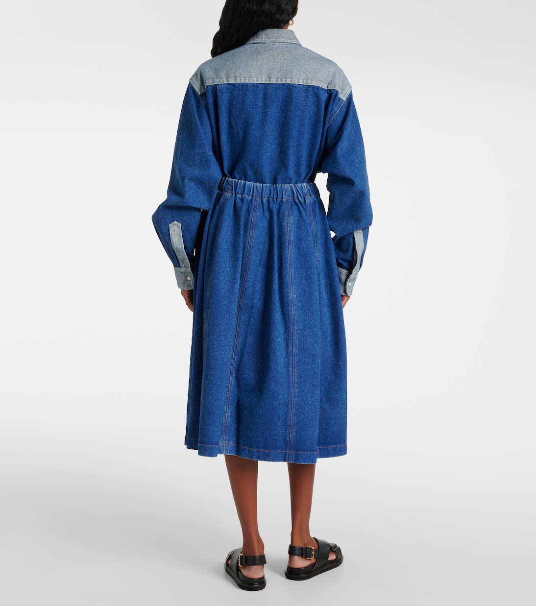 Falda midi de denim | Marni