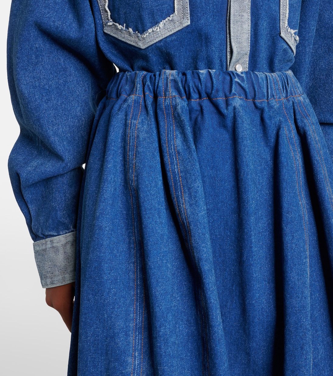 Falda midi de denim | Marni