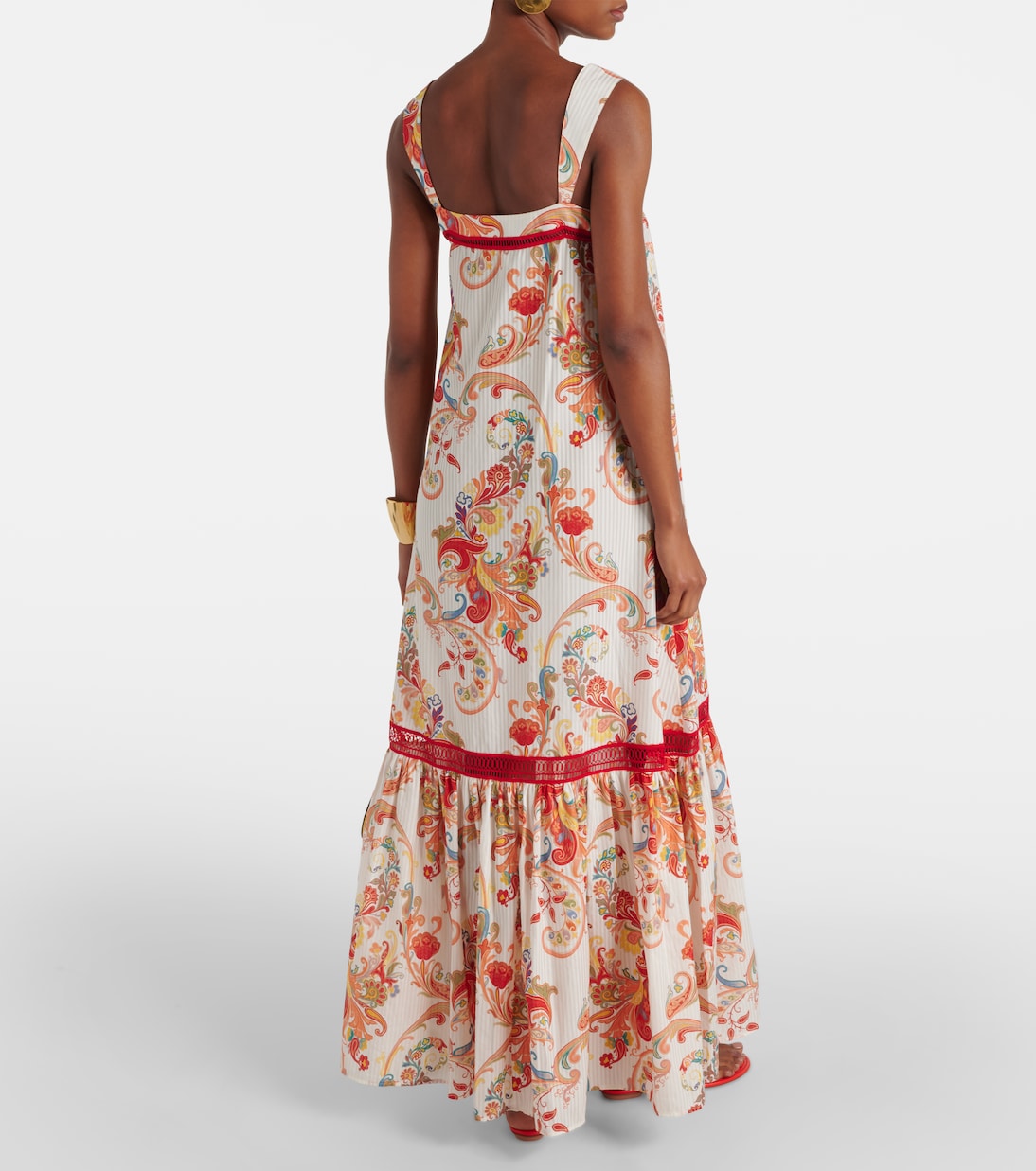 Robe longue en coton et soie | Etro
