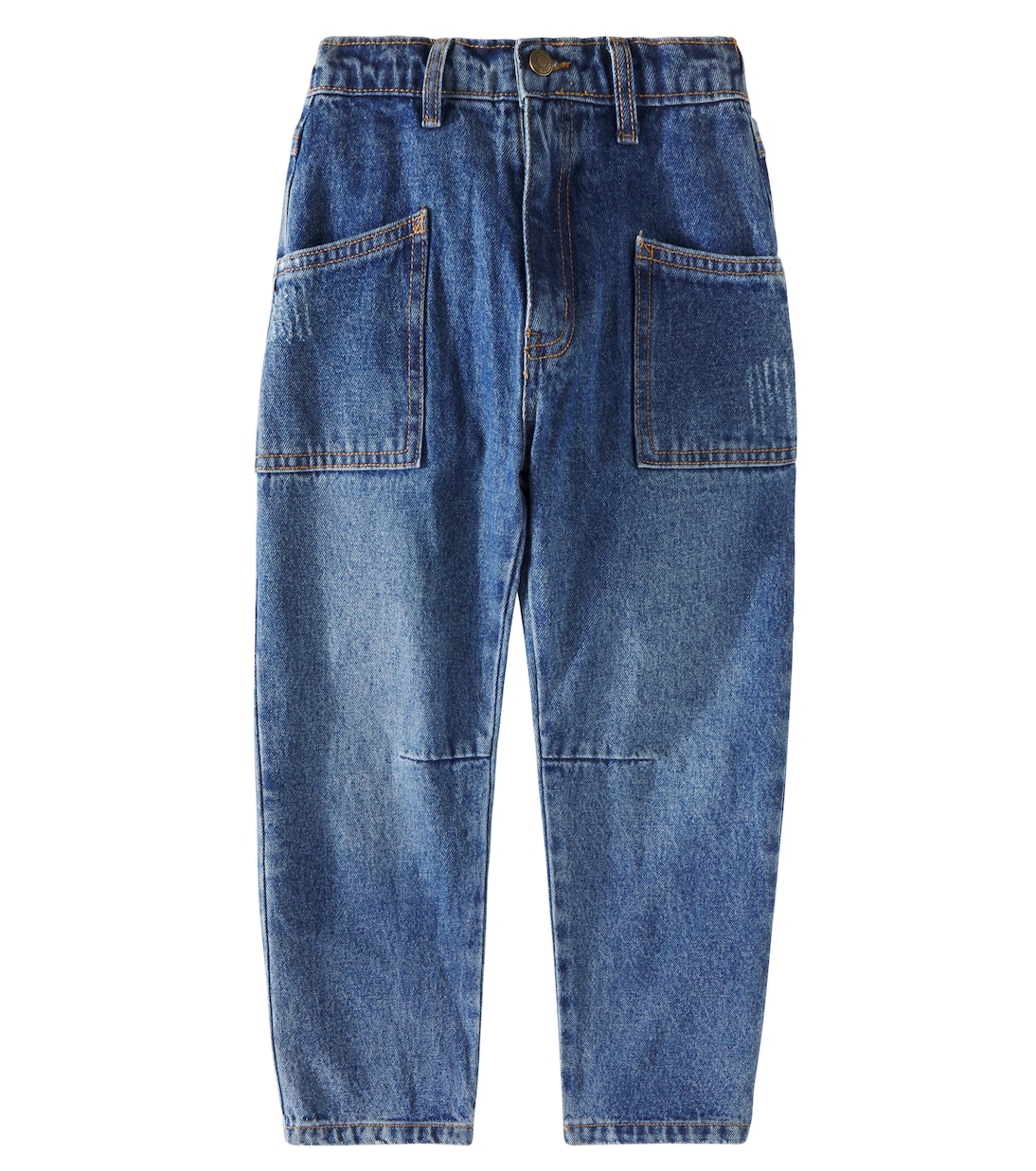 Jeans a gamba larga e vita media | Rylee + Cru