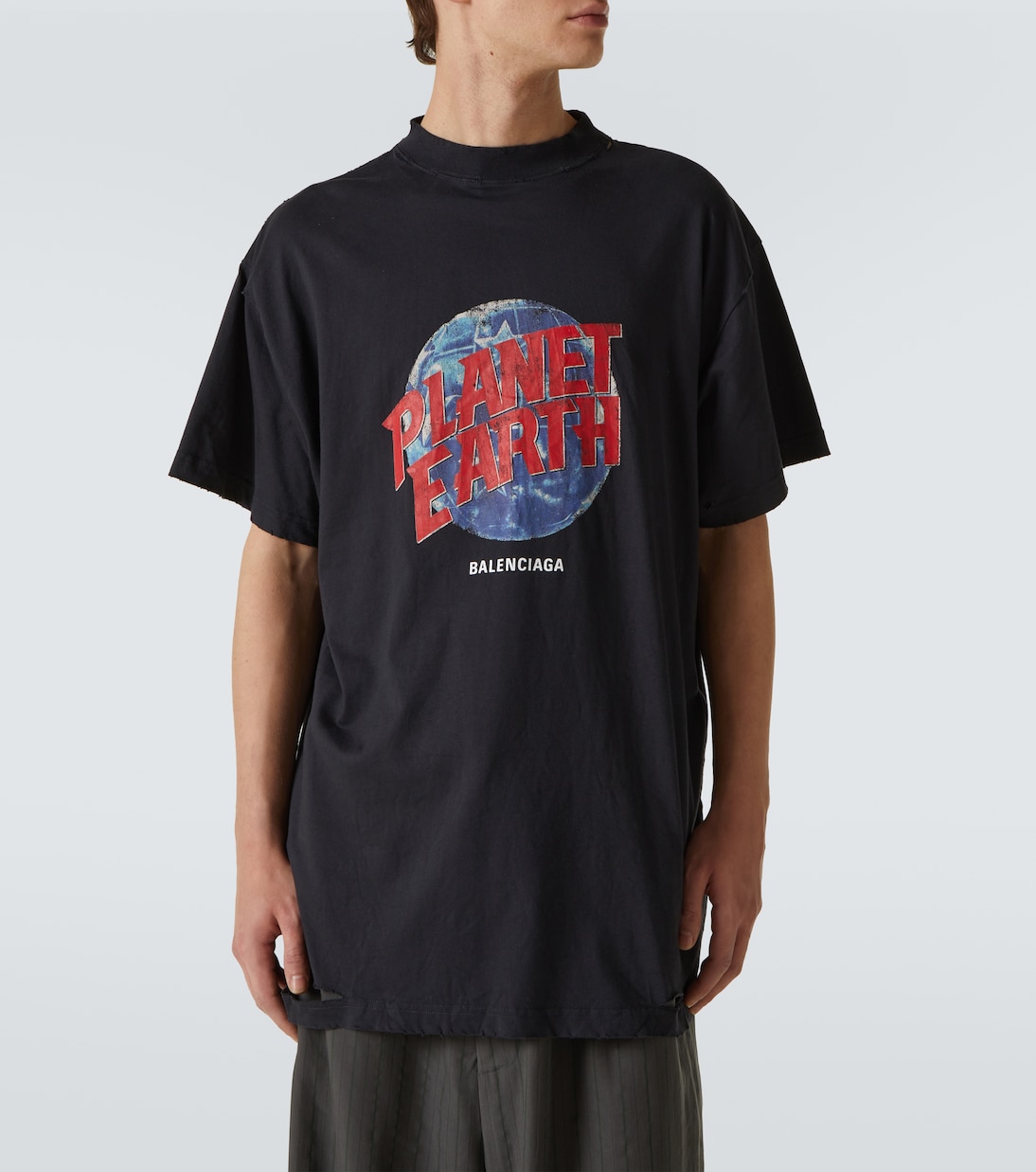 T-shirt Planet Earth oversize en coton | Balenciaga