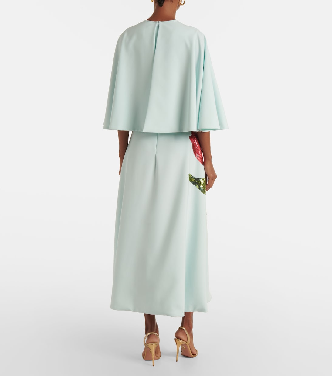 Vestido midi Emlynn de crepé con lentejuelas | Costarellos
