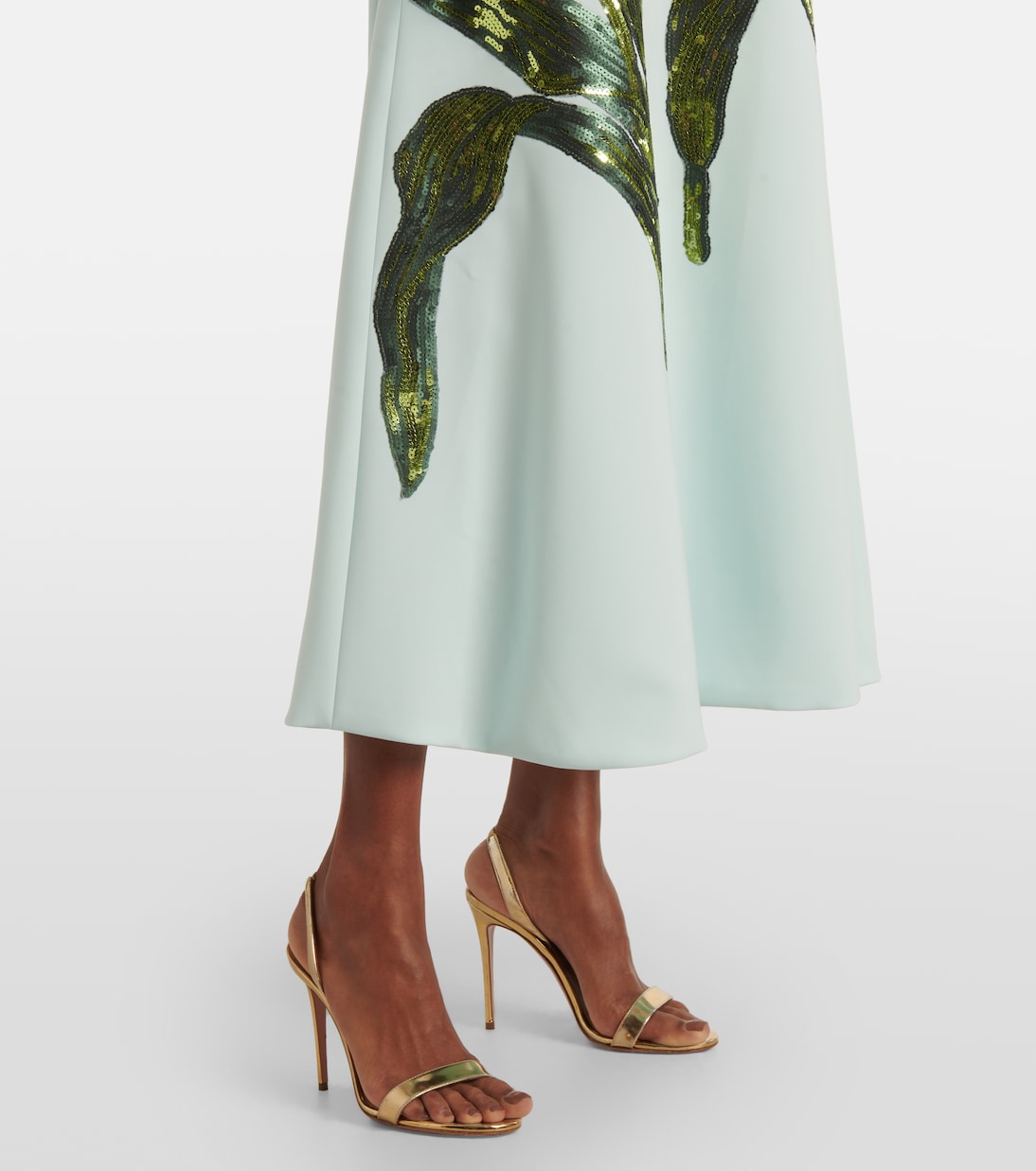 Vestido midi Emlynn de crepé con lentejuelas | Costarellos
