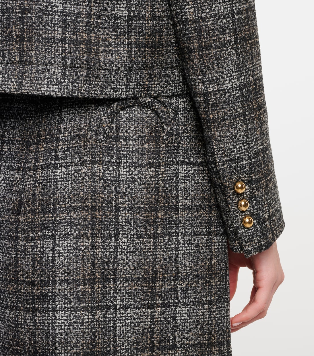 Veste Lulua Shamo en laine mélangée | Blazé Milano