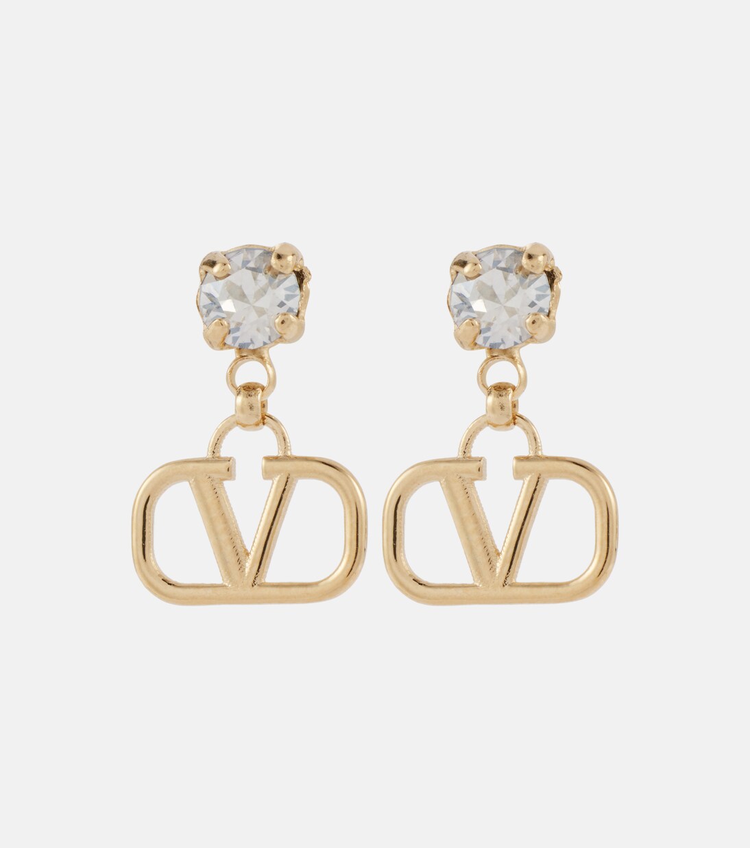Pendientes VLogo Signature con cristales | Valentino