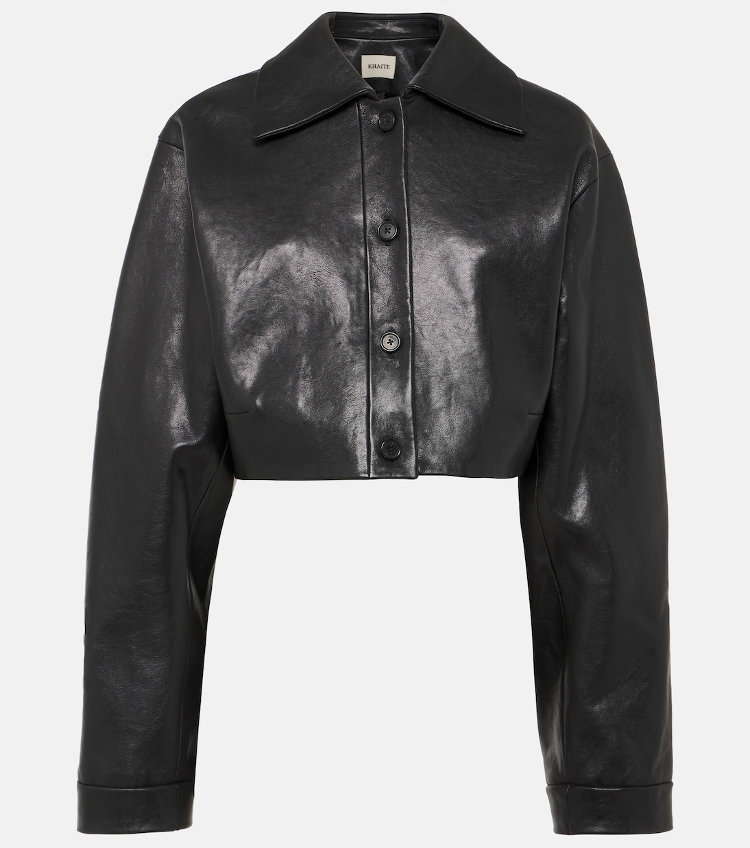 Giacca cropped Sue in pelle | Khaite