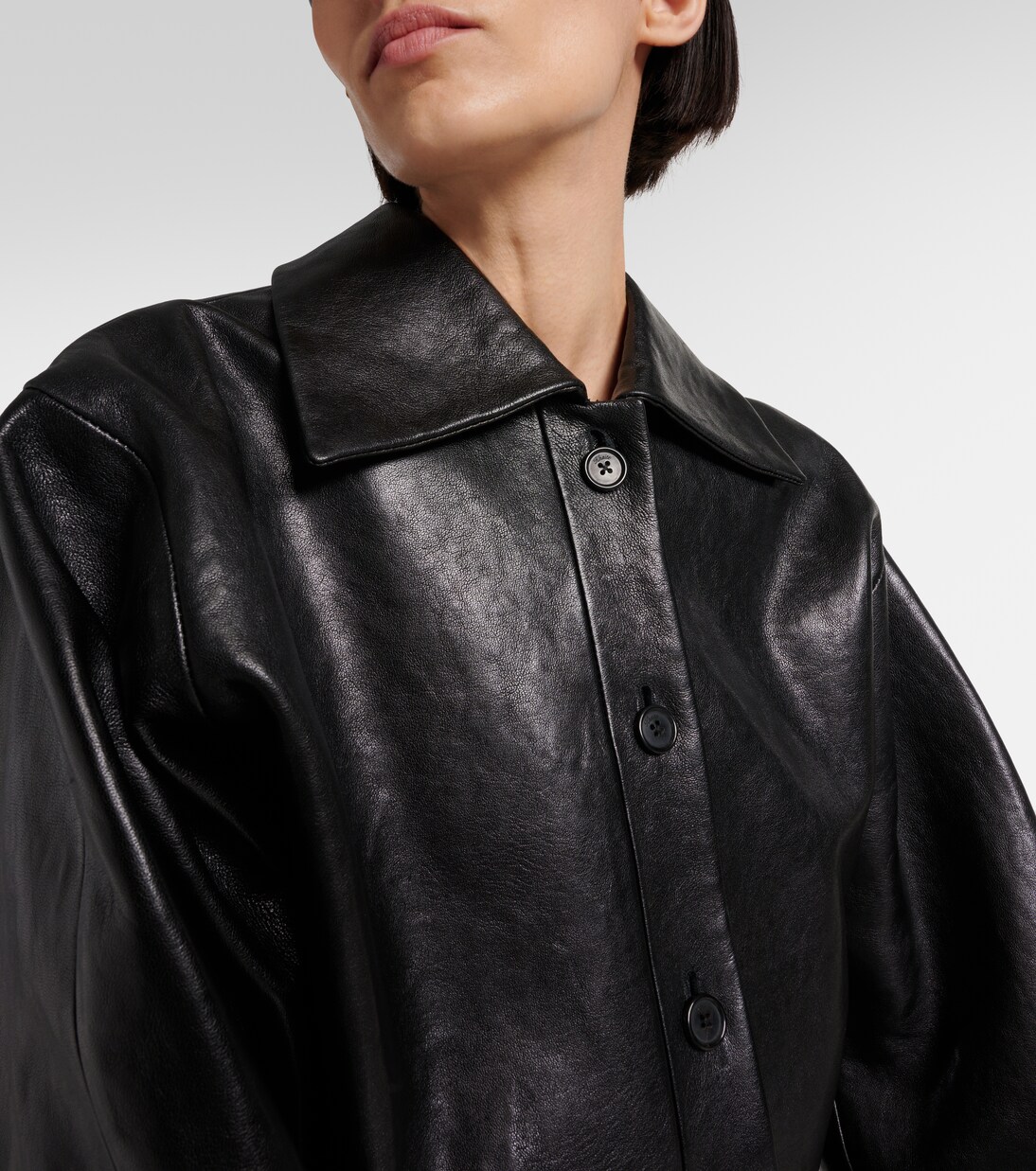Giacca cropped Sue in pelle | Khaite