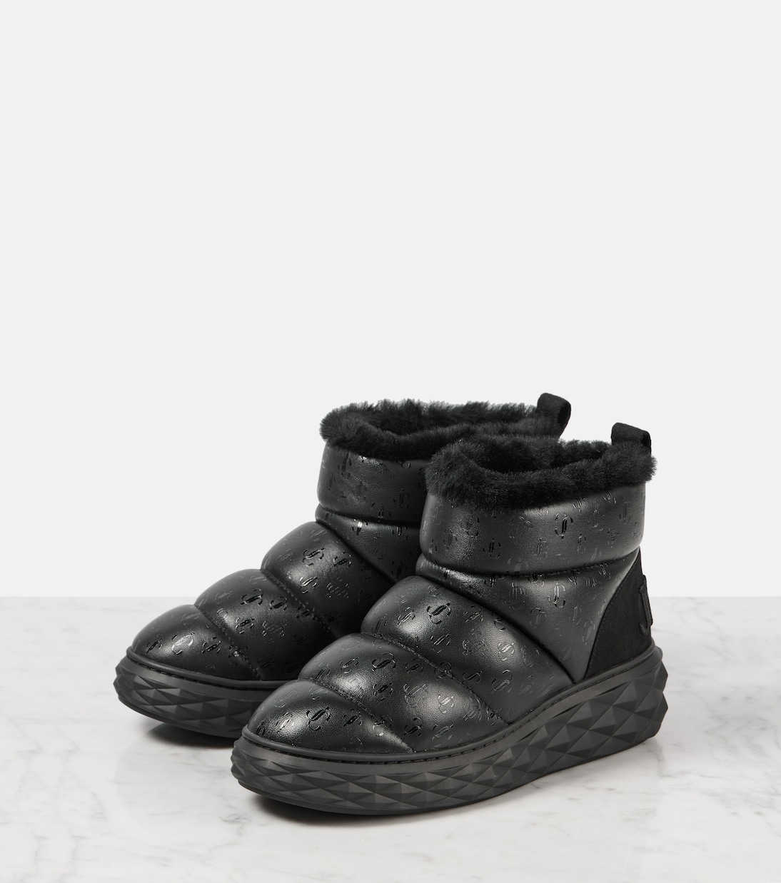 Botas de nieve Xan de piel con borrego | Jimmy Choo