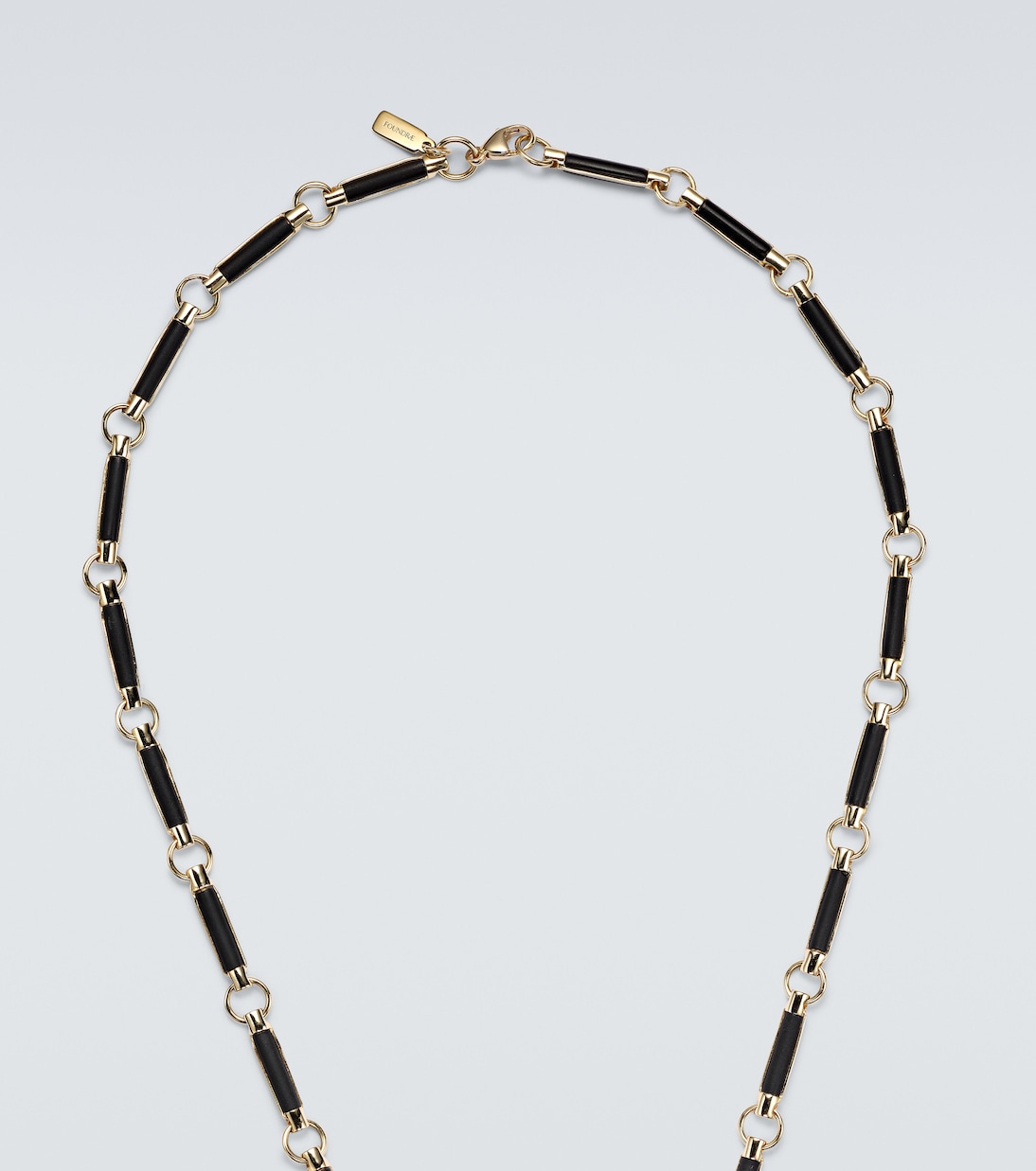 Element 18kt gold chain necklace with onyx | FoundRae