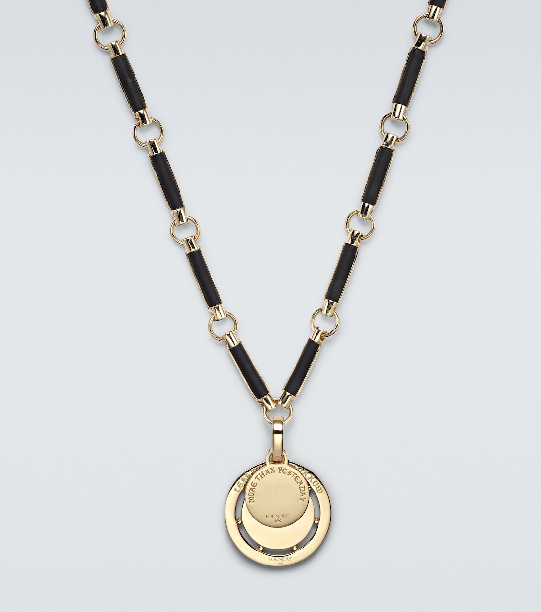 Element 18kt gold chain necklace with onyx | FoundRae