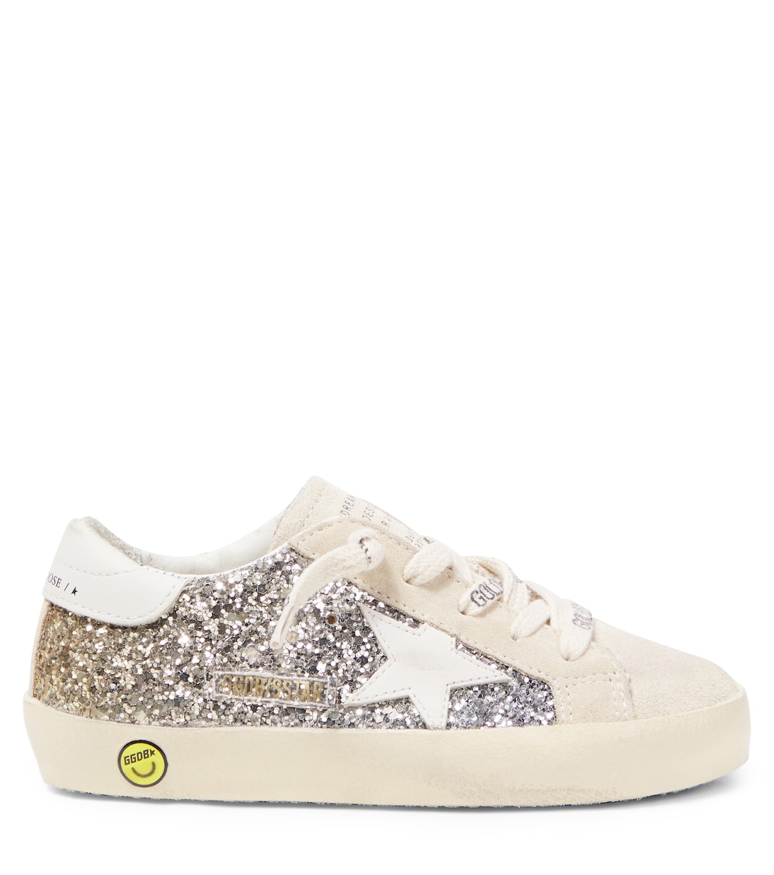Sneakers Super-Star in pelle con glitter | Golden Goose Kids