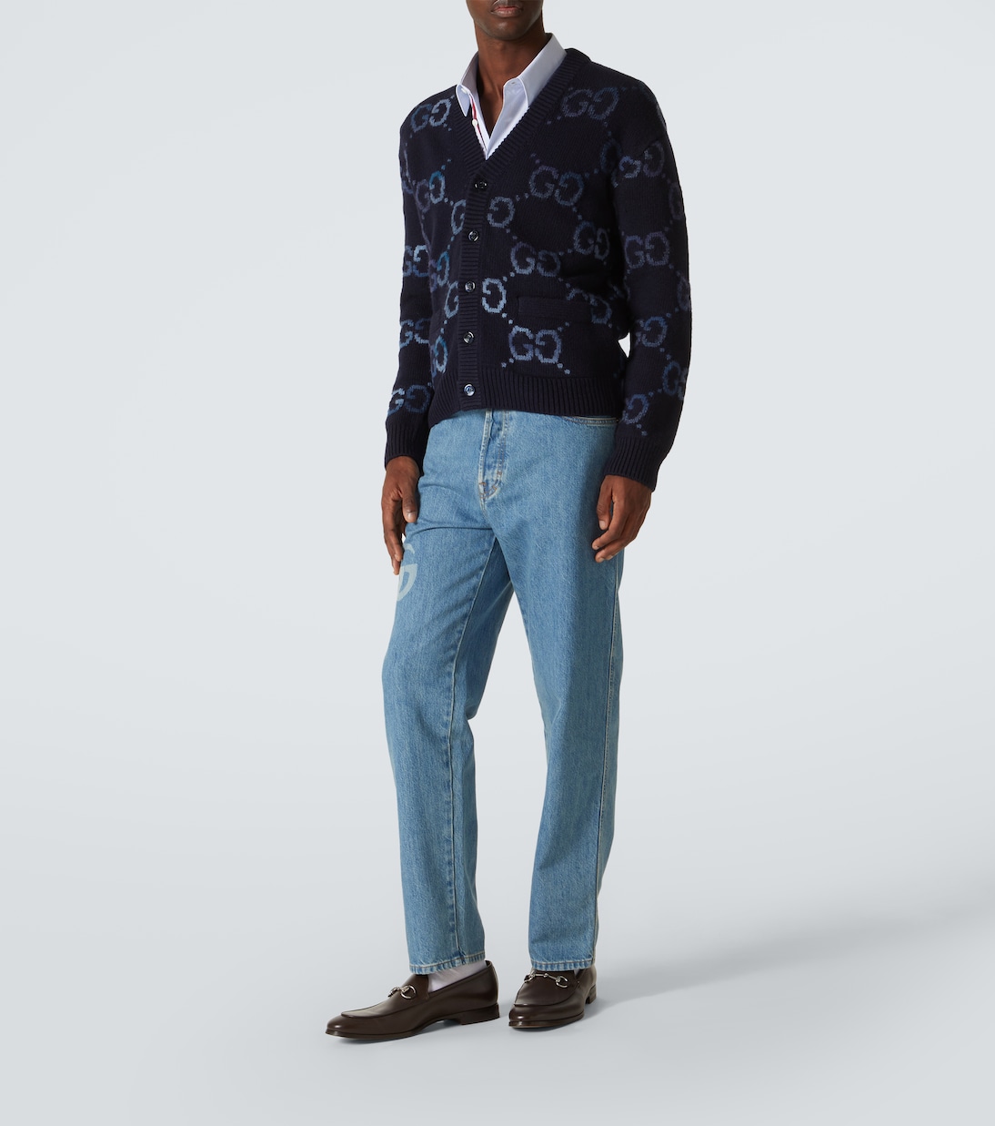 Double G mid-rise slim jeans | Gucci