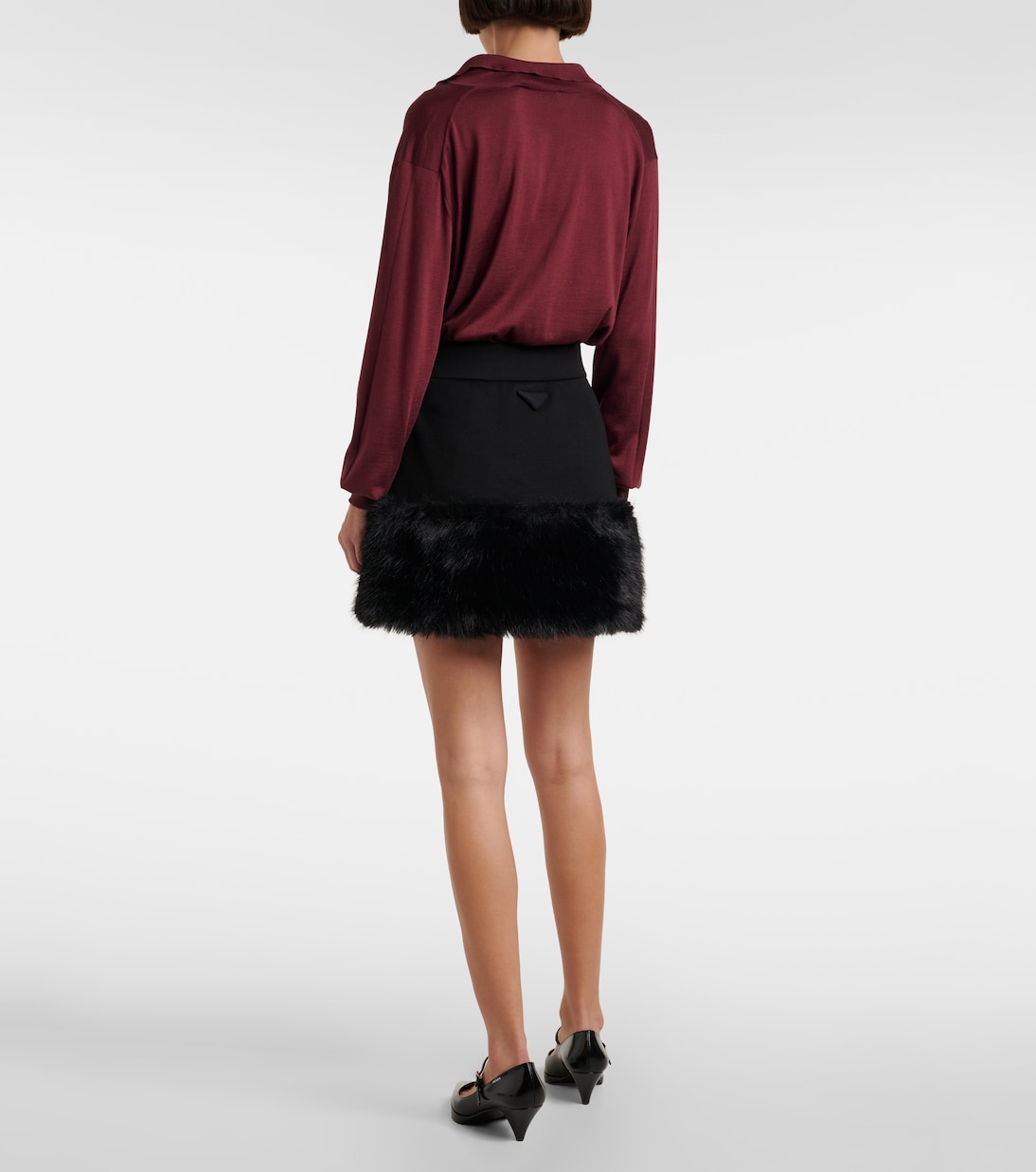 Minigonna in misto cotone | Prada