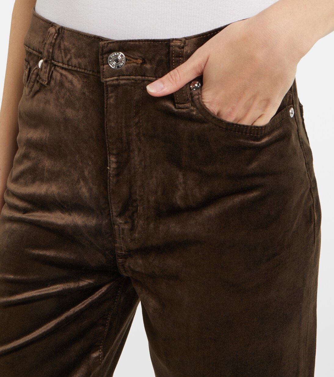 Pantaloni regular Le Sleek Straight | Frame
