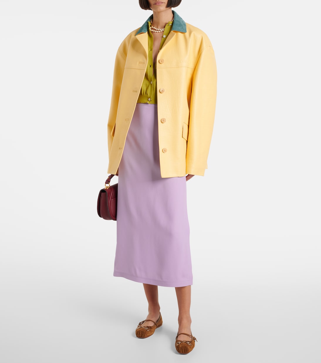 Cardigan in cashmere e seta | Gucci